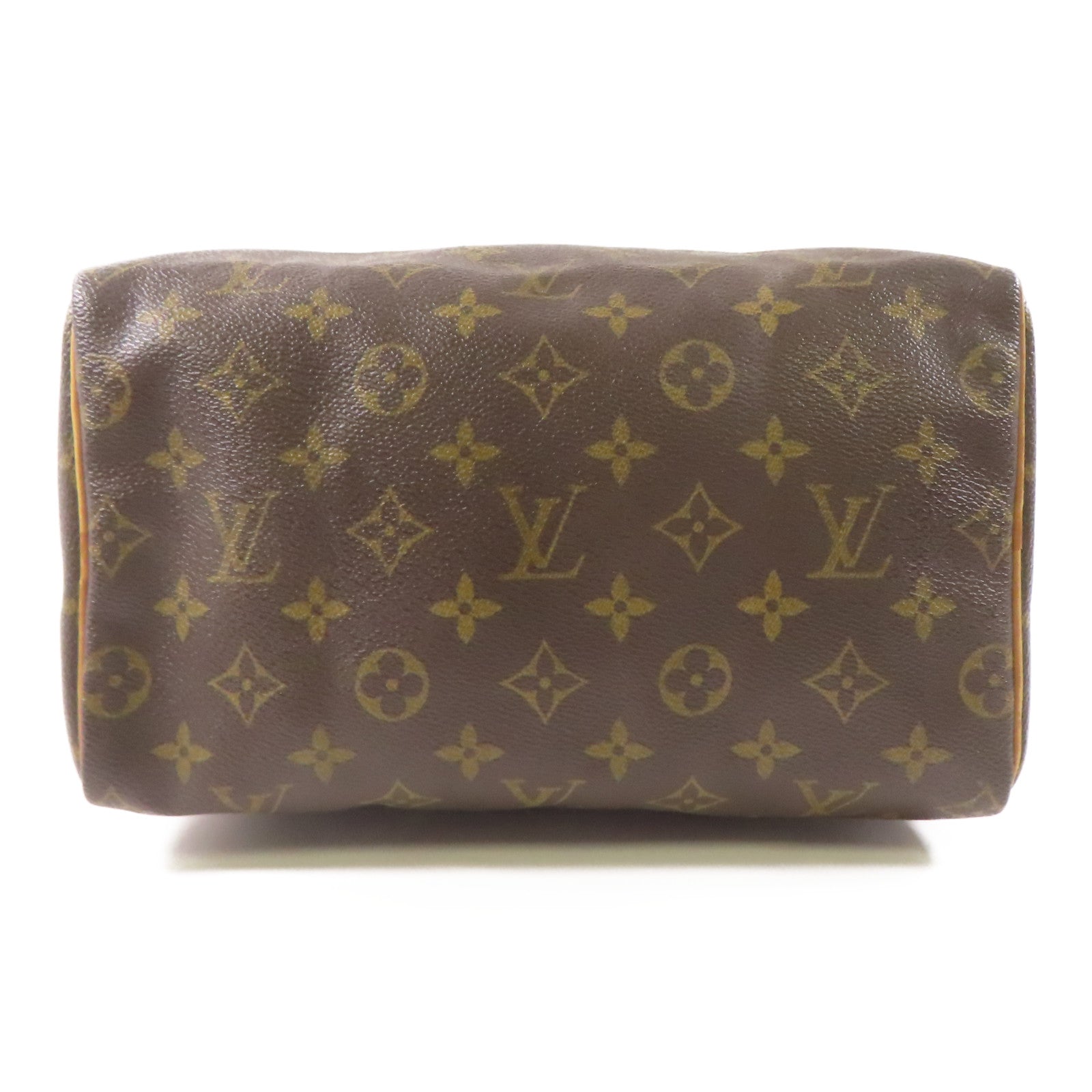 LOUIS VUITTON Monogram Speedy 25金扣手挽袋棕色