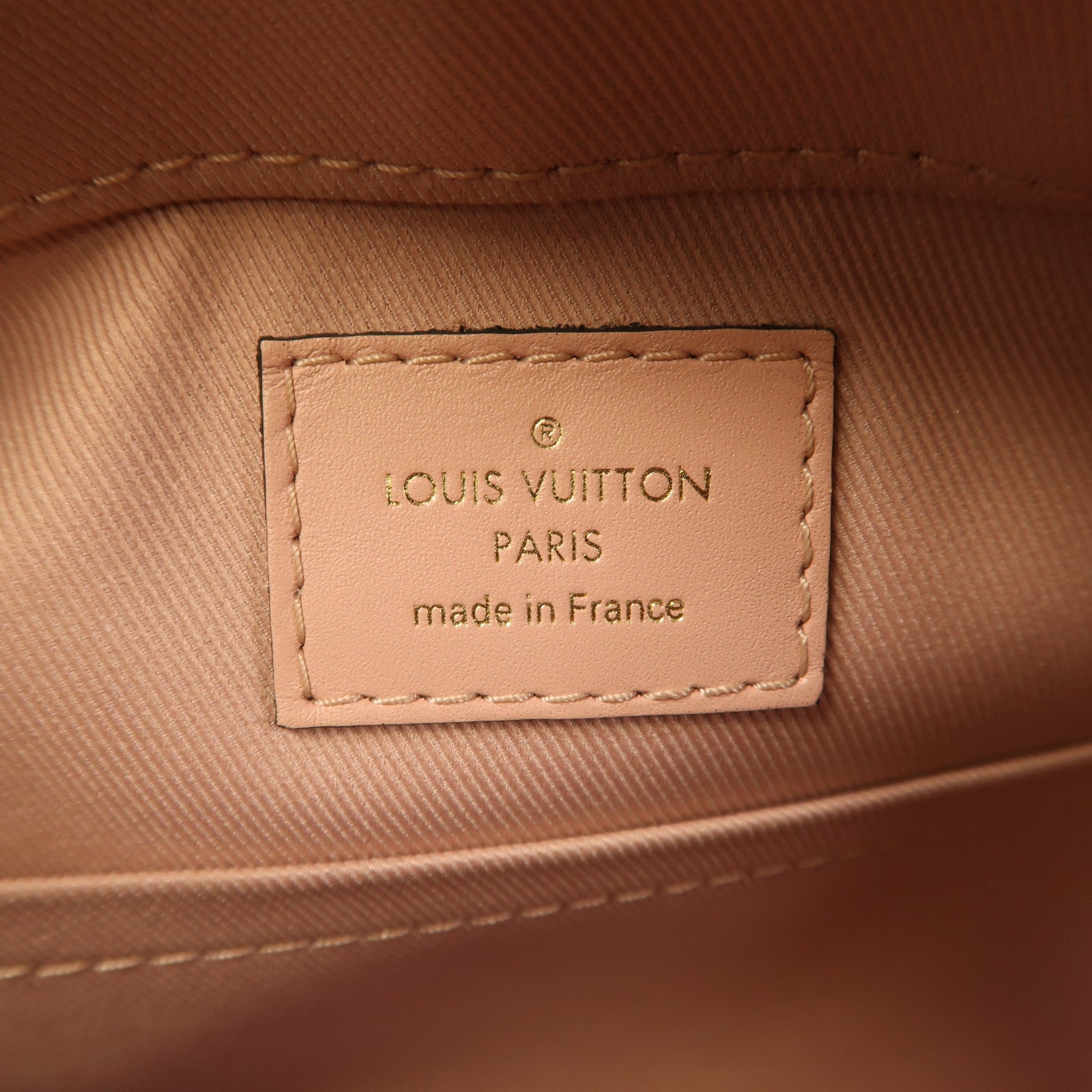 LOUIS VUITTON 【激減優惠】Monogram Saintonge金扣手挽肩背兩用袋粉紅色/啡色