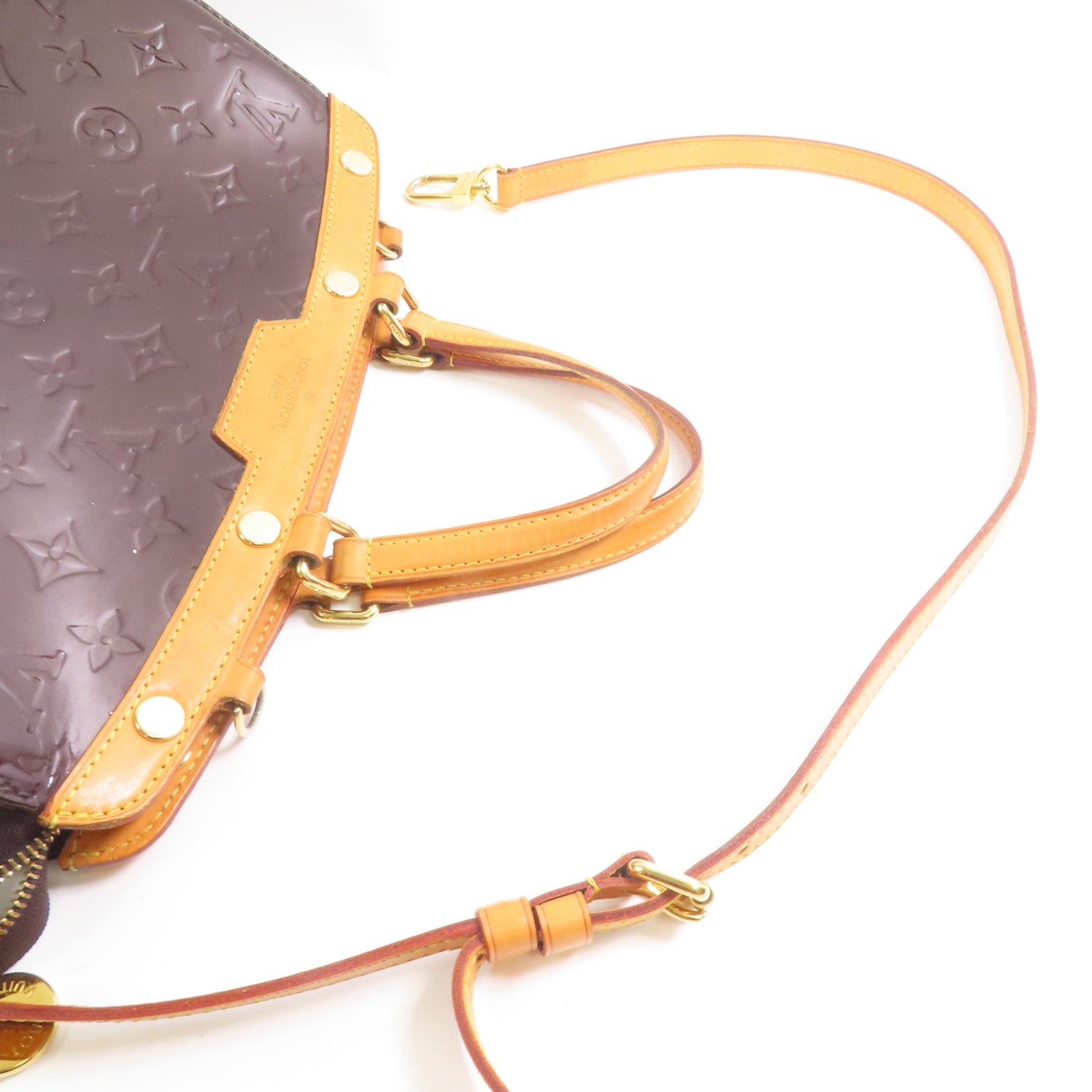 LOUIS VUITTON Vernis Brea MM金扣手挽肩背兩用袋