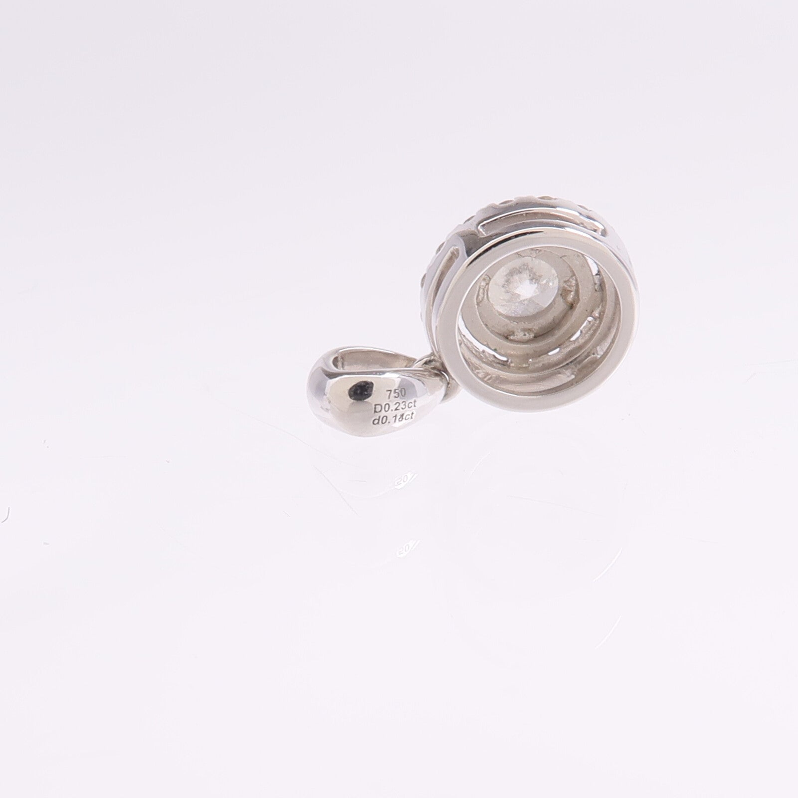 JEWELRY 18K白金Diamond Pendant Top鑽石吊墜