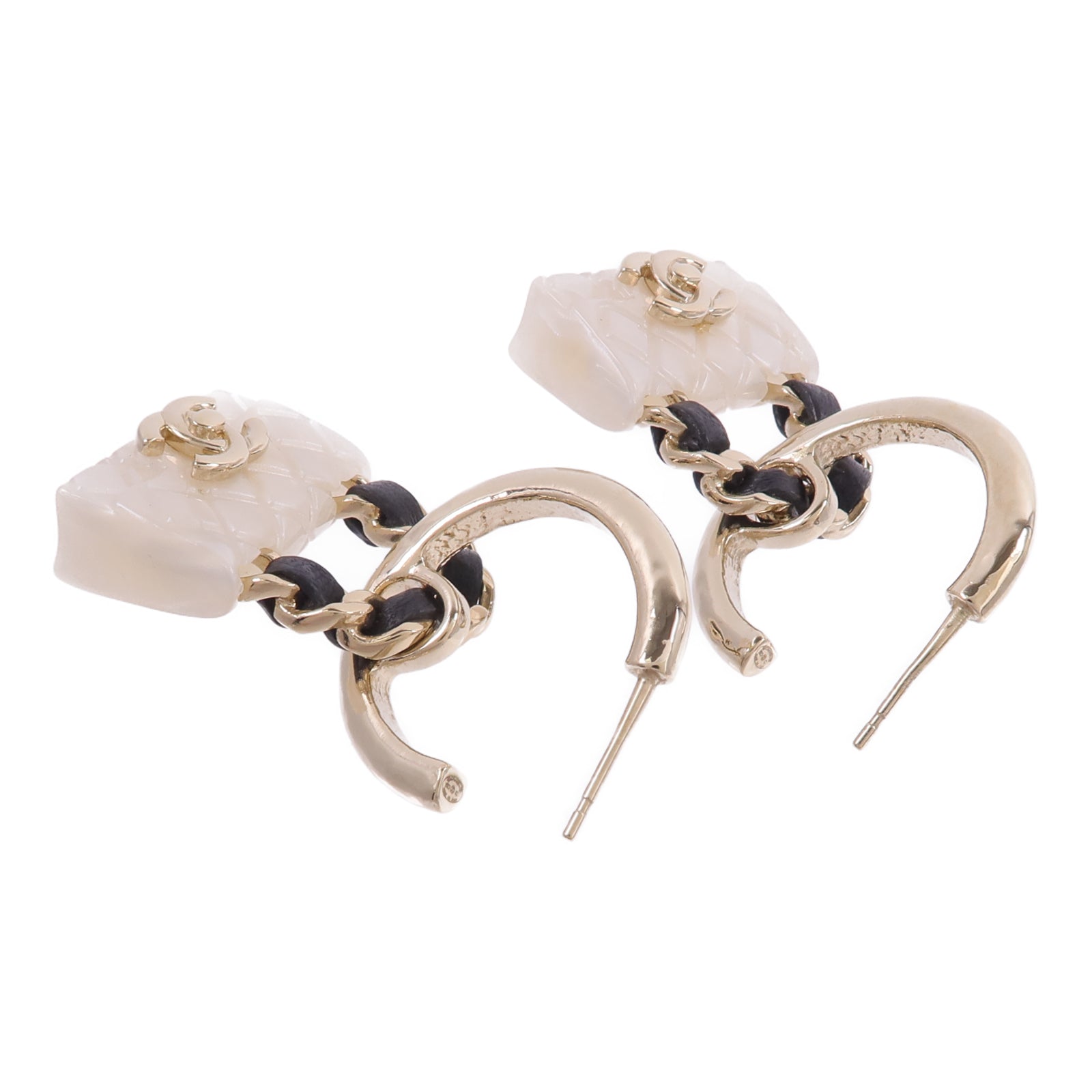 CHANEL PVC/金屬/皮革Earrings耳環