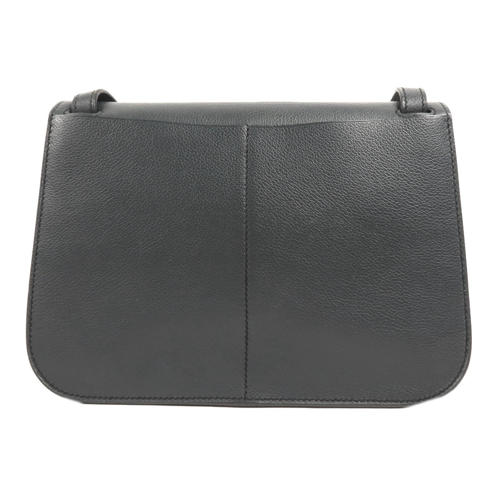 HERMES Evercolor皮革Halzan 25銀扣手挽肩背兩用袋