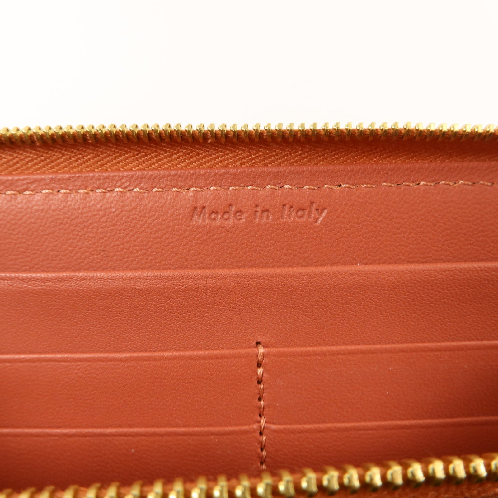CELINE 牛皮皮革Large Zipped Wallet長錢包