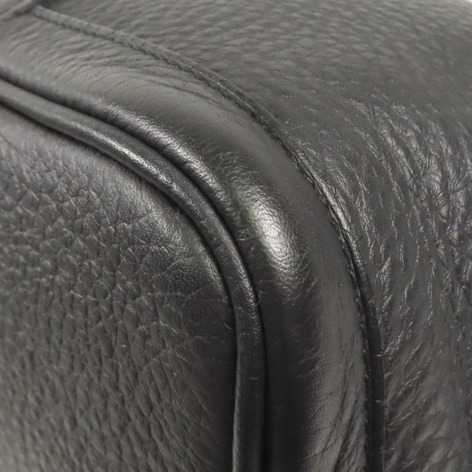 HERMES Negonda皮革GardenParty PM銀扣手挽袋Black