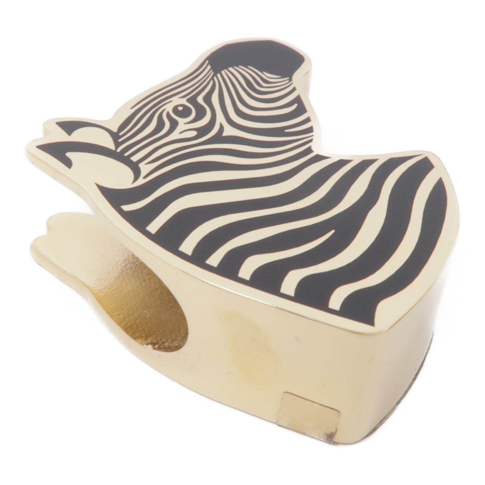 HERMES 金屬Zebra Scarf Ring圍巾環
