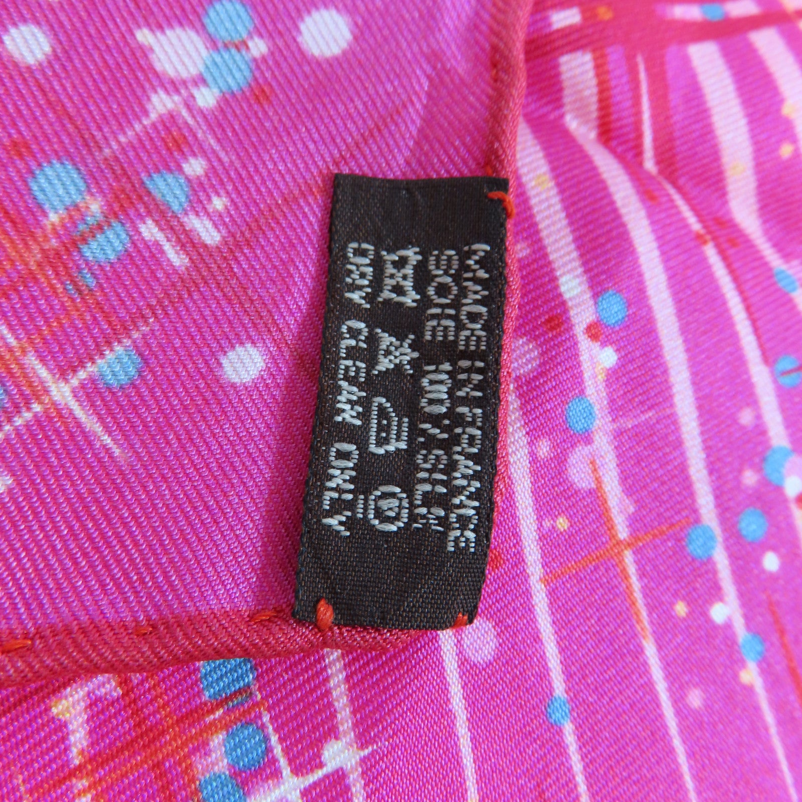 HERMES 【激減優惠】絲質Petit Scarf絲巾桃紅色