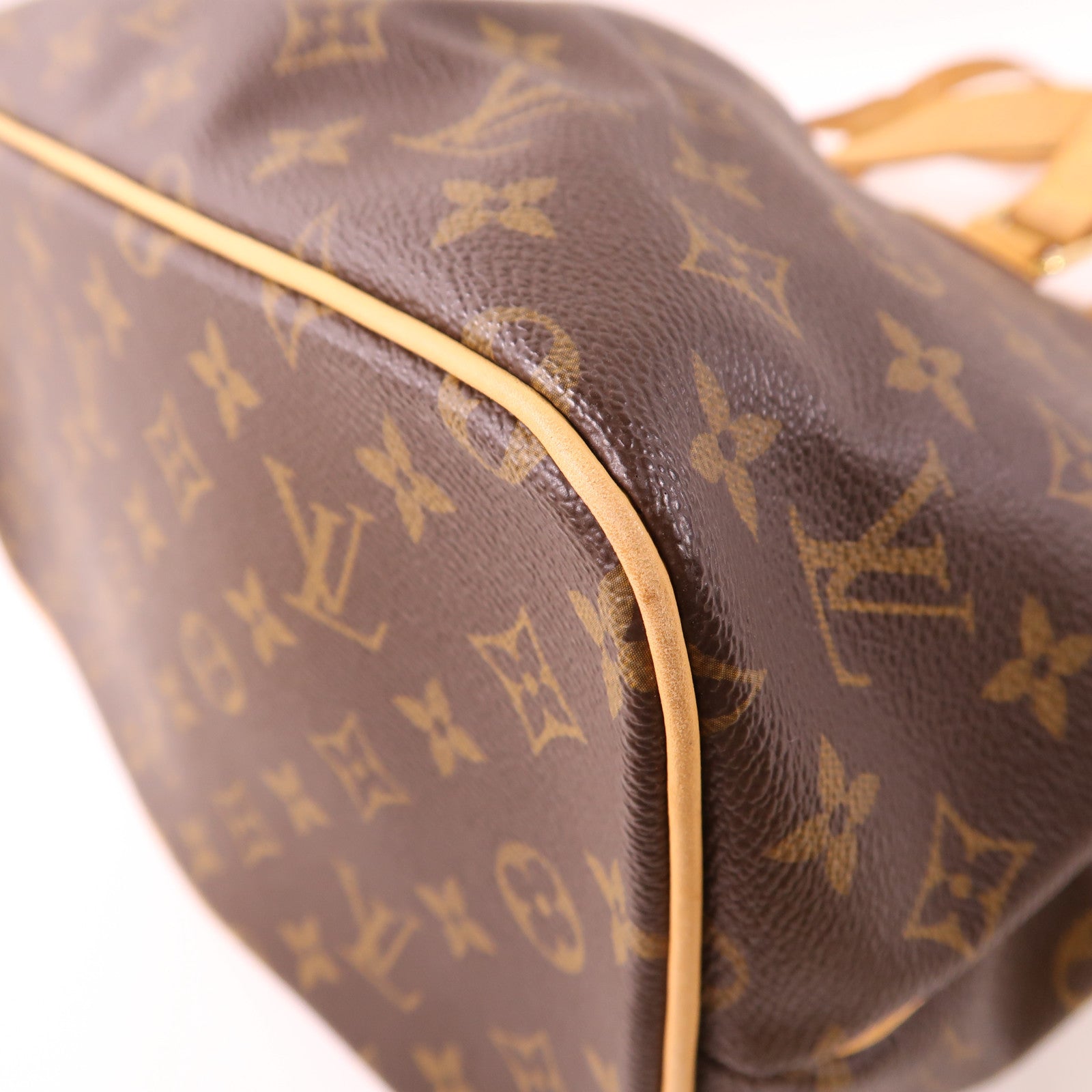 LOUIS VUITTON Monogram Palermo PM金扣手挽肩背兩用袋棕色