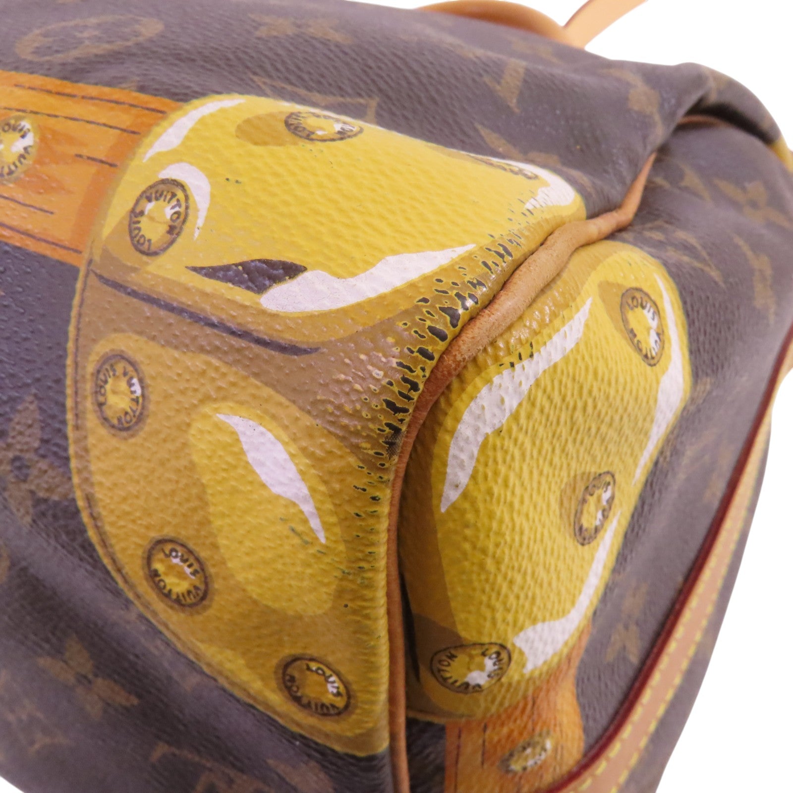 LOUIS VUITTON Monogram Speedy Bandouliere 30 Summer Trunk金扣手挽肩背兩用袋