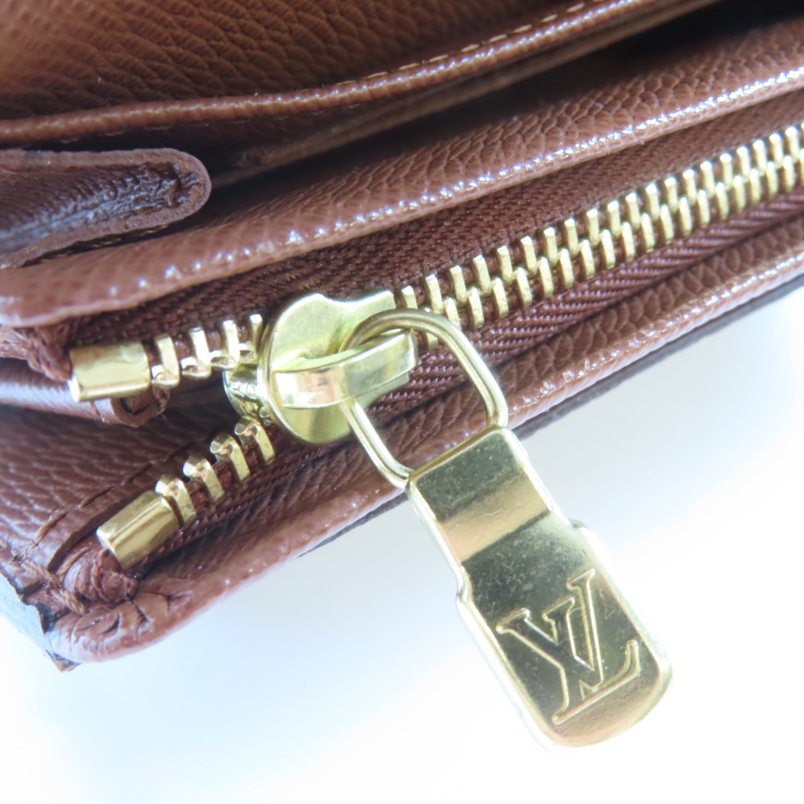LOUIS VUITTON Monogram Portafeiulle Tresor Wallet金扣錢包啡色