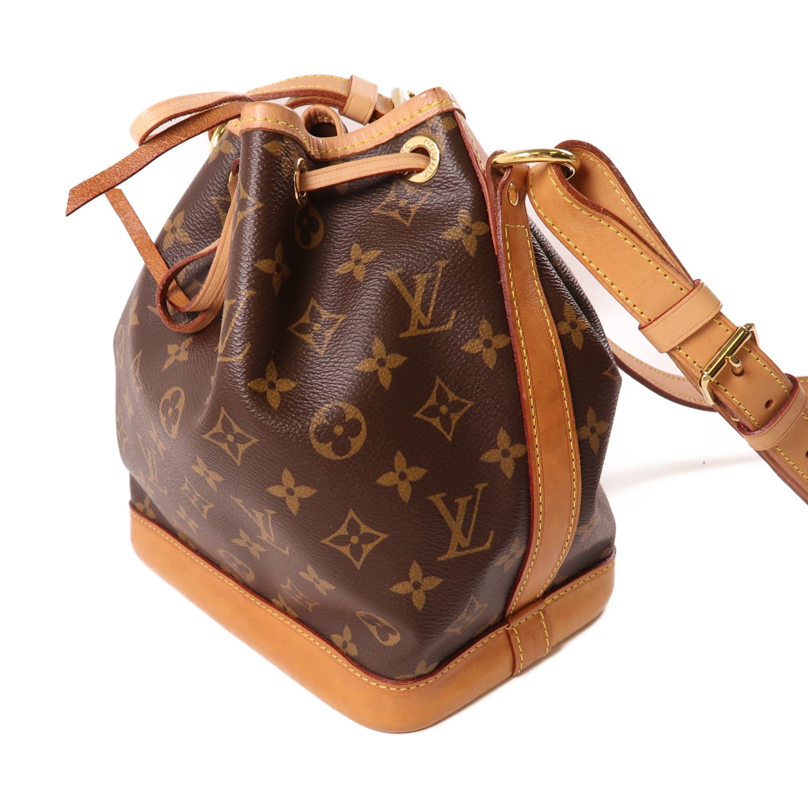 LOUIS VUITTON Monogram Noe BB金扣肩背袋啡色