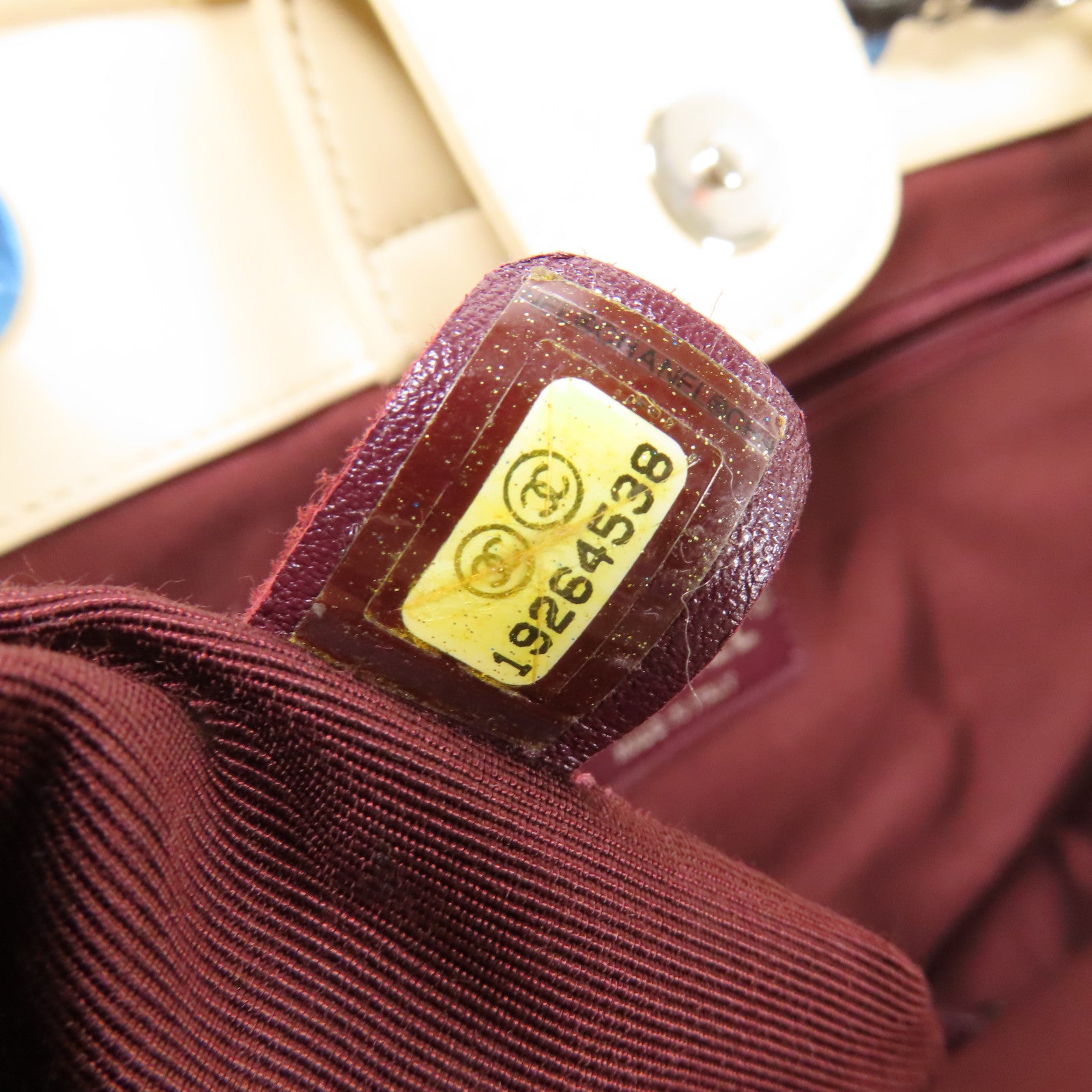 CHANEL 牛皮皮革Shoulder Bag銀扣手挽肩背兩用袋