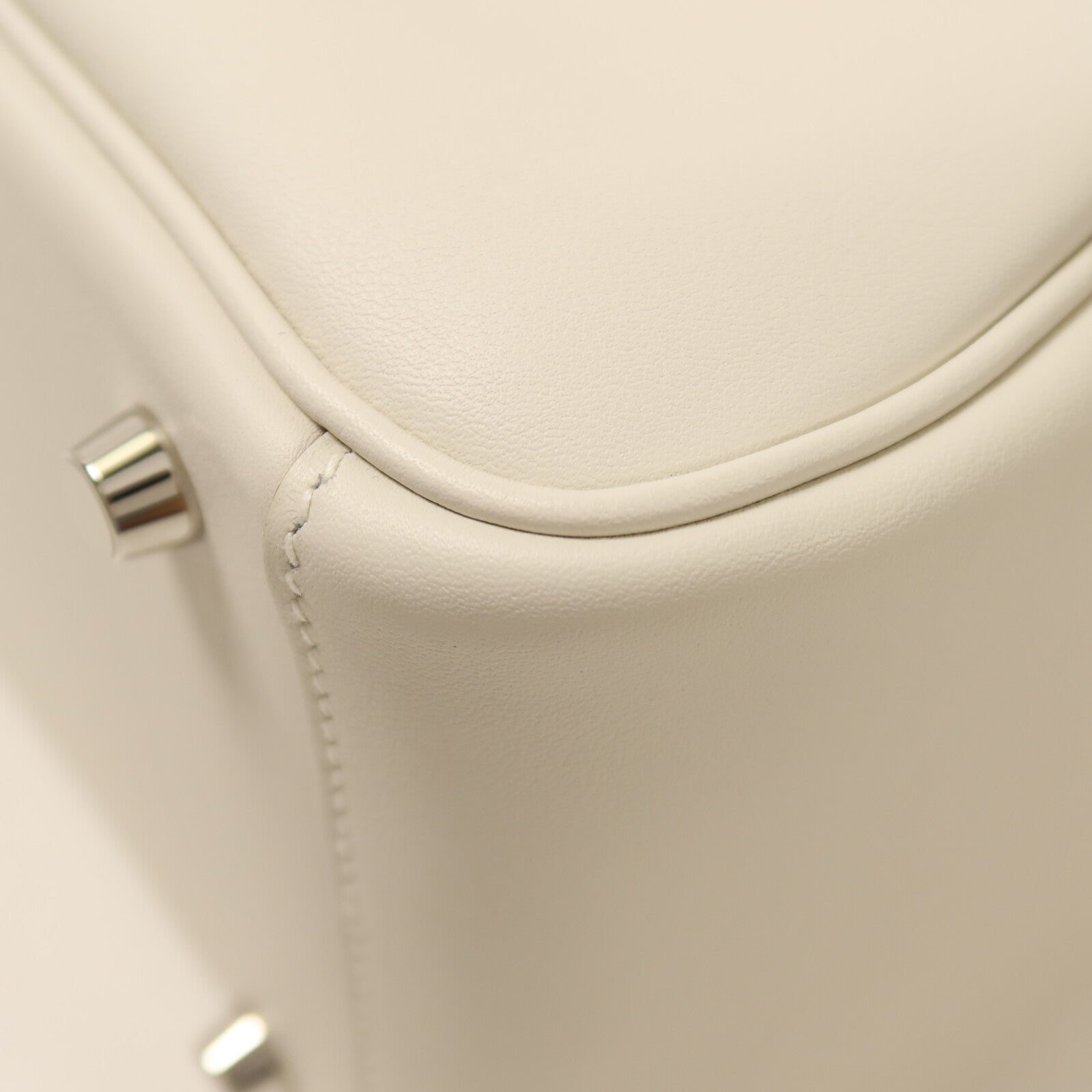 HERMES Swift皮革Lindy 26手挽肩背兩用袋Gris Pale/Gris Meyer