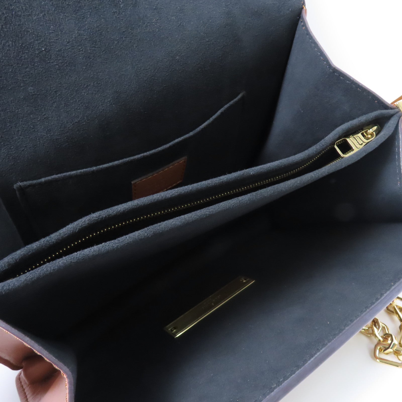 LOUIS VUITTON Monogram Dauphine MM金扣鏈帶手挽肩背兩用袋啡色