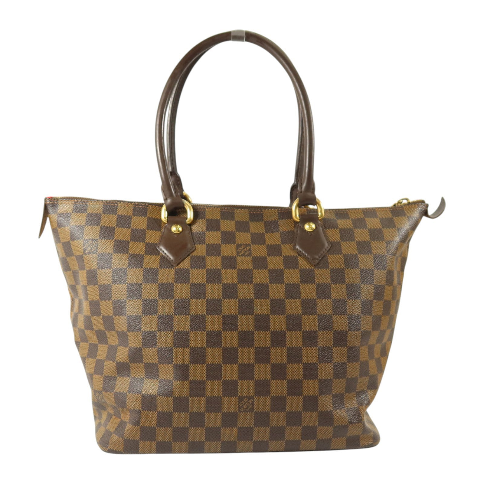 LOUIS VUITTON Damier Saleya MM金扣肩背袋