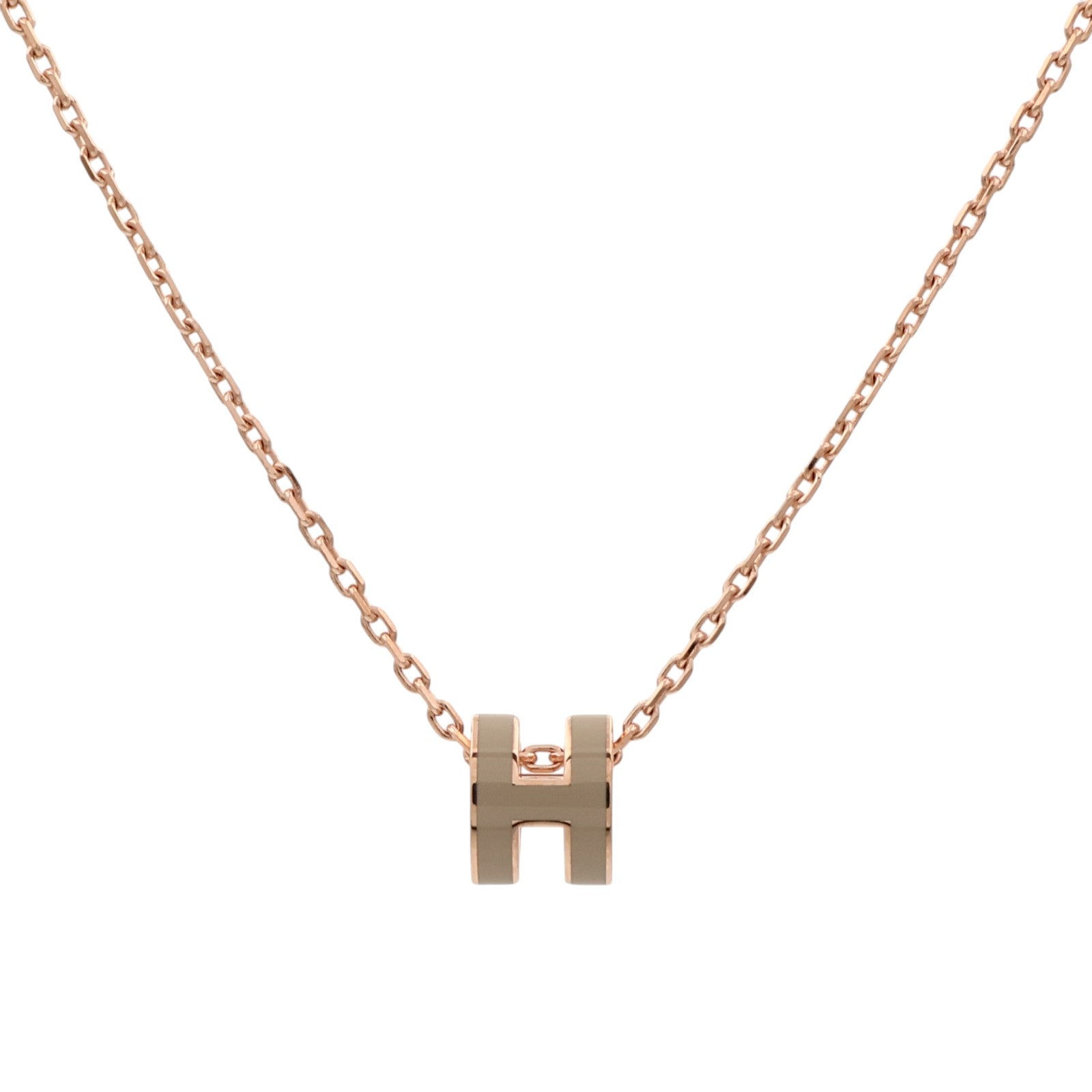 HERMES 金屬/琺瑯Mini Pop H Necklace項鍊Chai