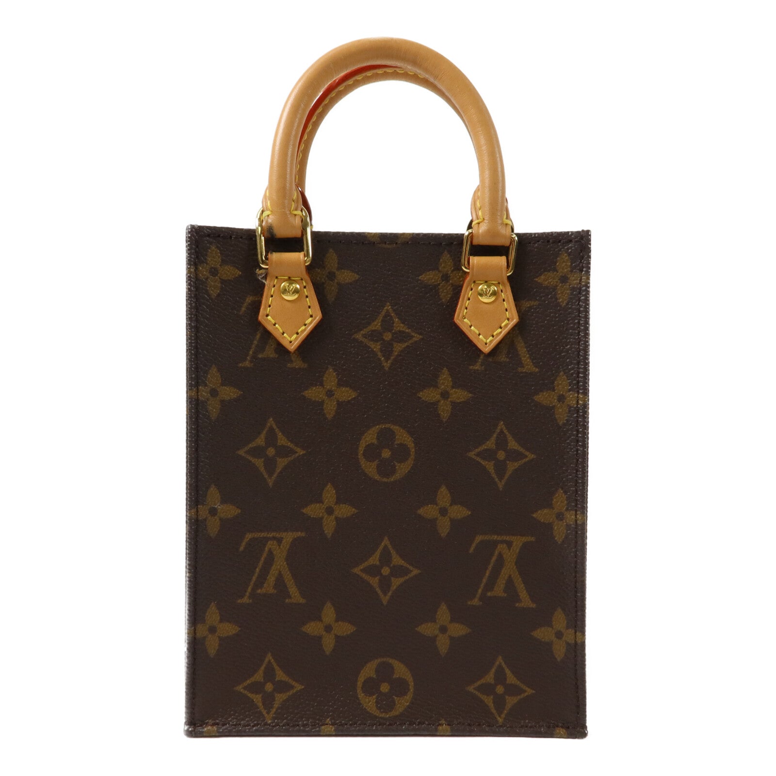 LOUIS VUITTON Monogram Petit Sac Plat手挽肩背兩用袋