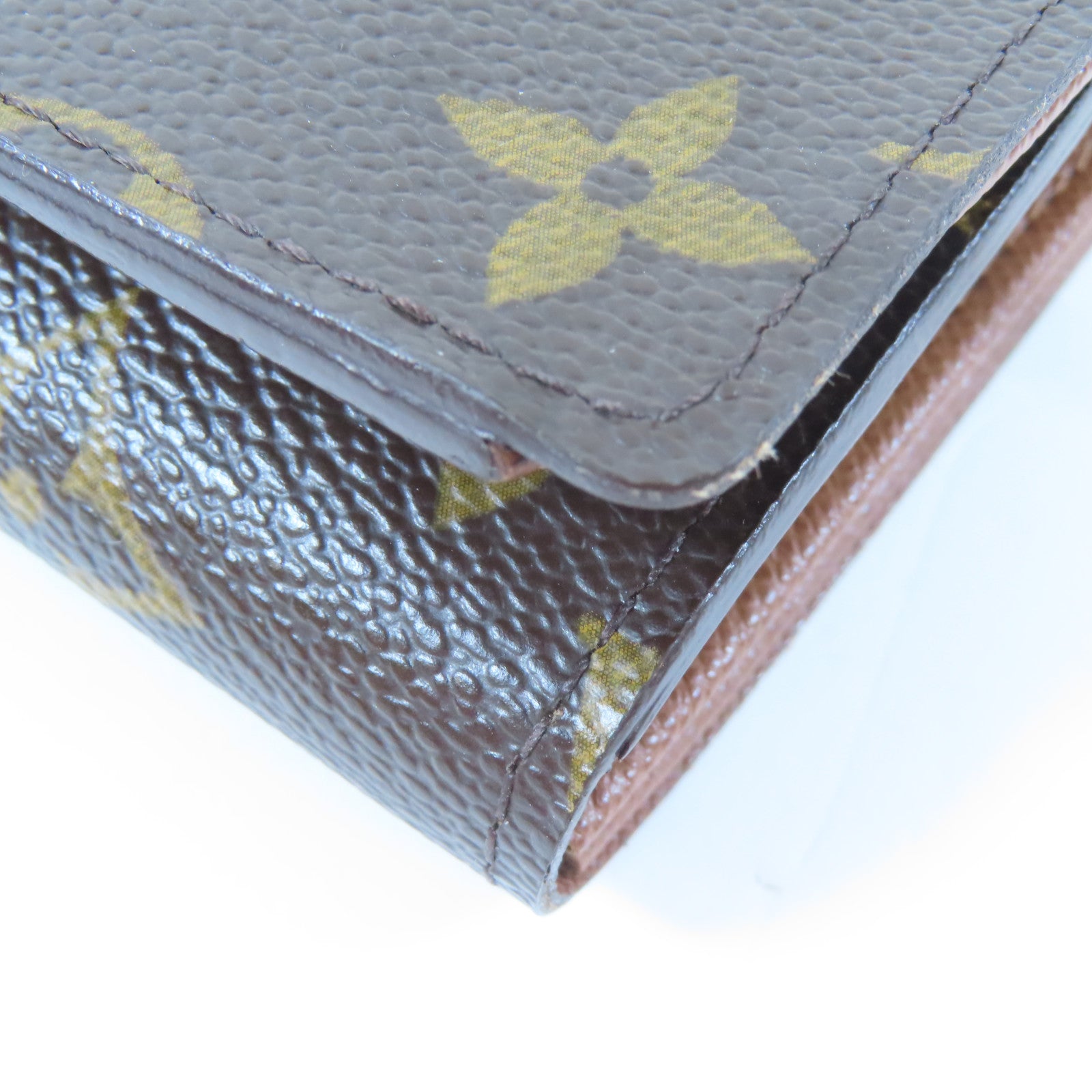 LOUIS VUITTON Monogram Portafeiulle Tresor Wallet金扣錢包啡色