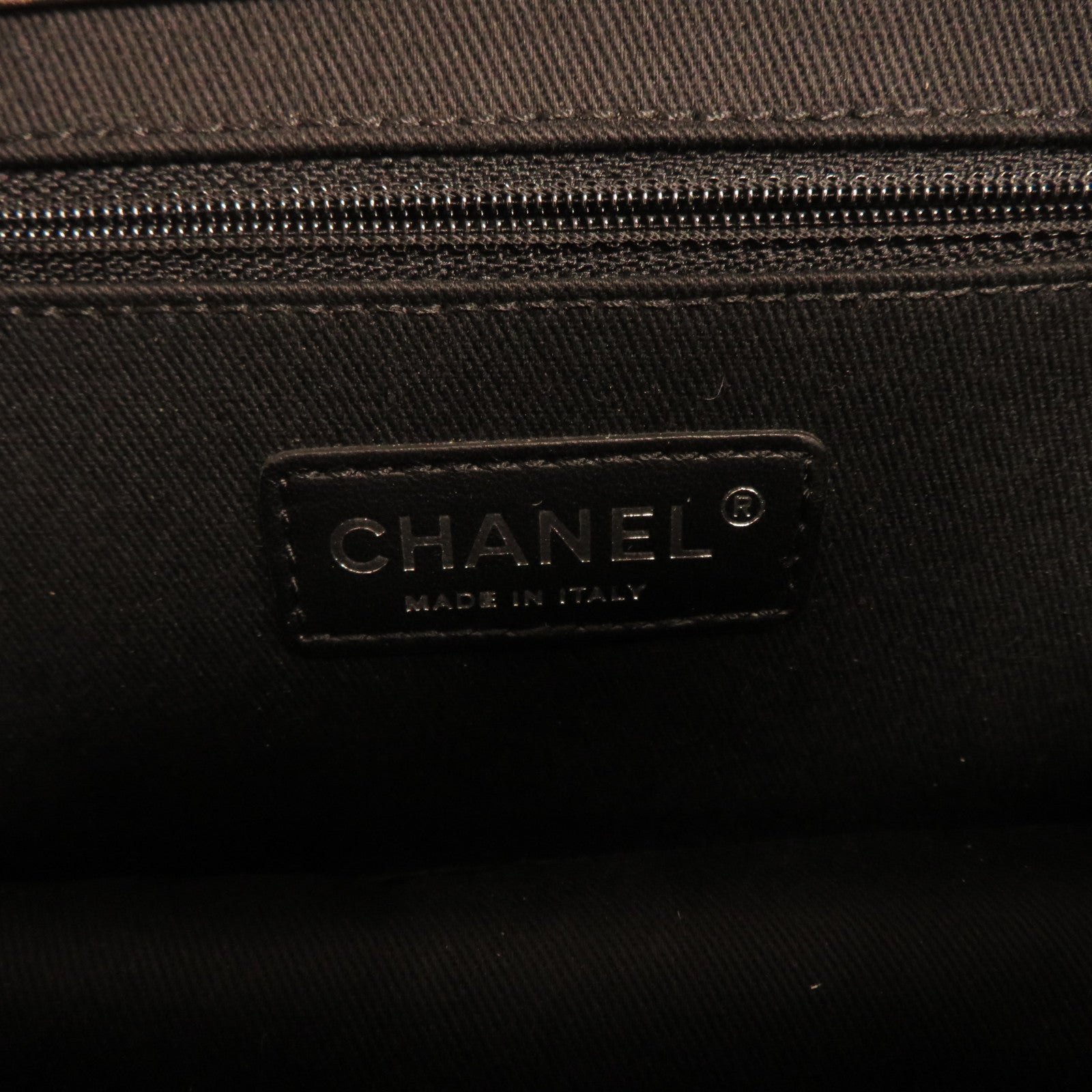 CHANEL 【激減優惠】菱格牛皮皮革Chain Shoulder銀扣鏈帶肩背袋灰色