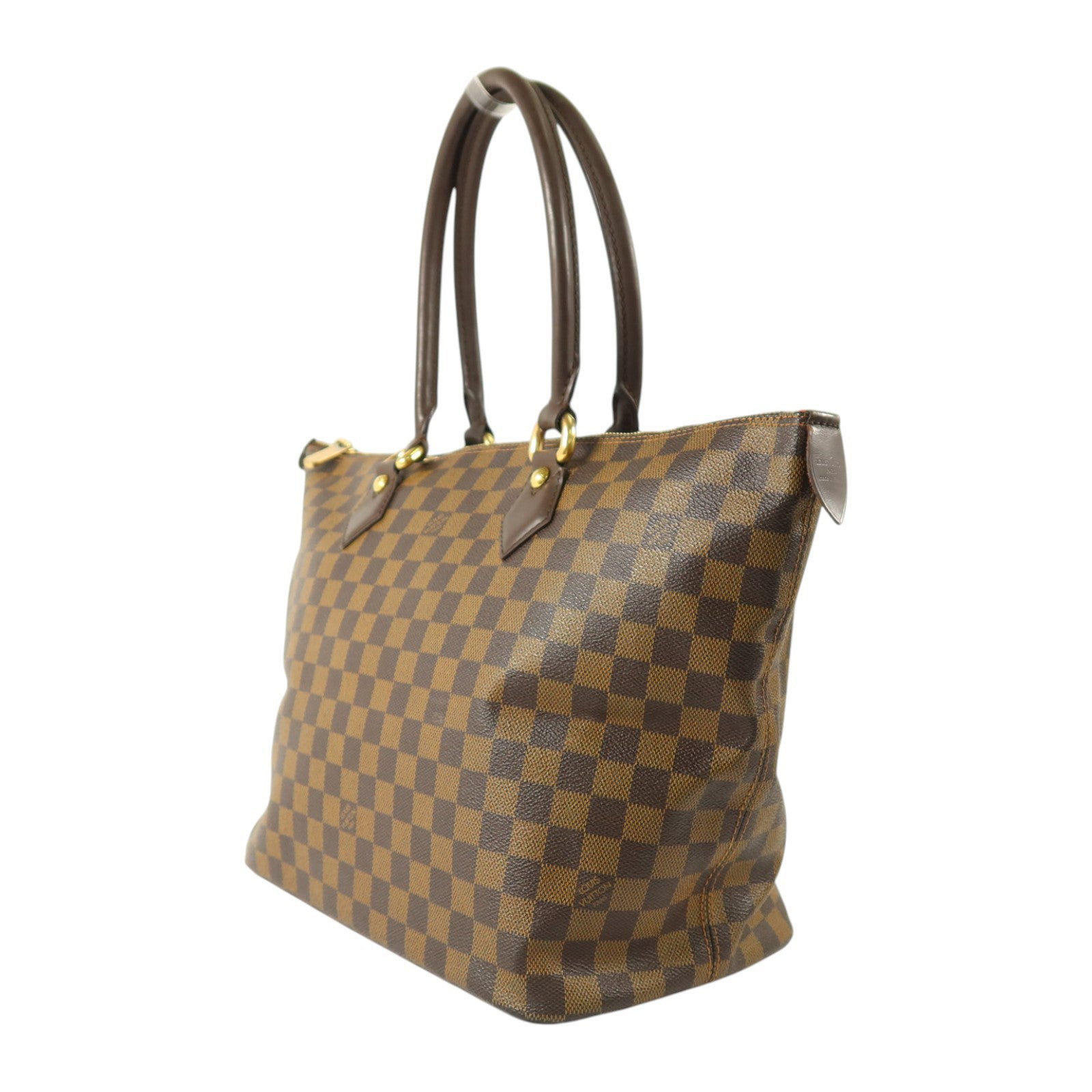 LOUIS VUITTON Damier Saleya MM金扣肩背袋