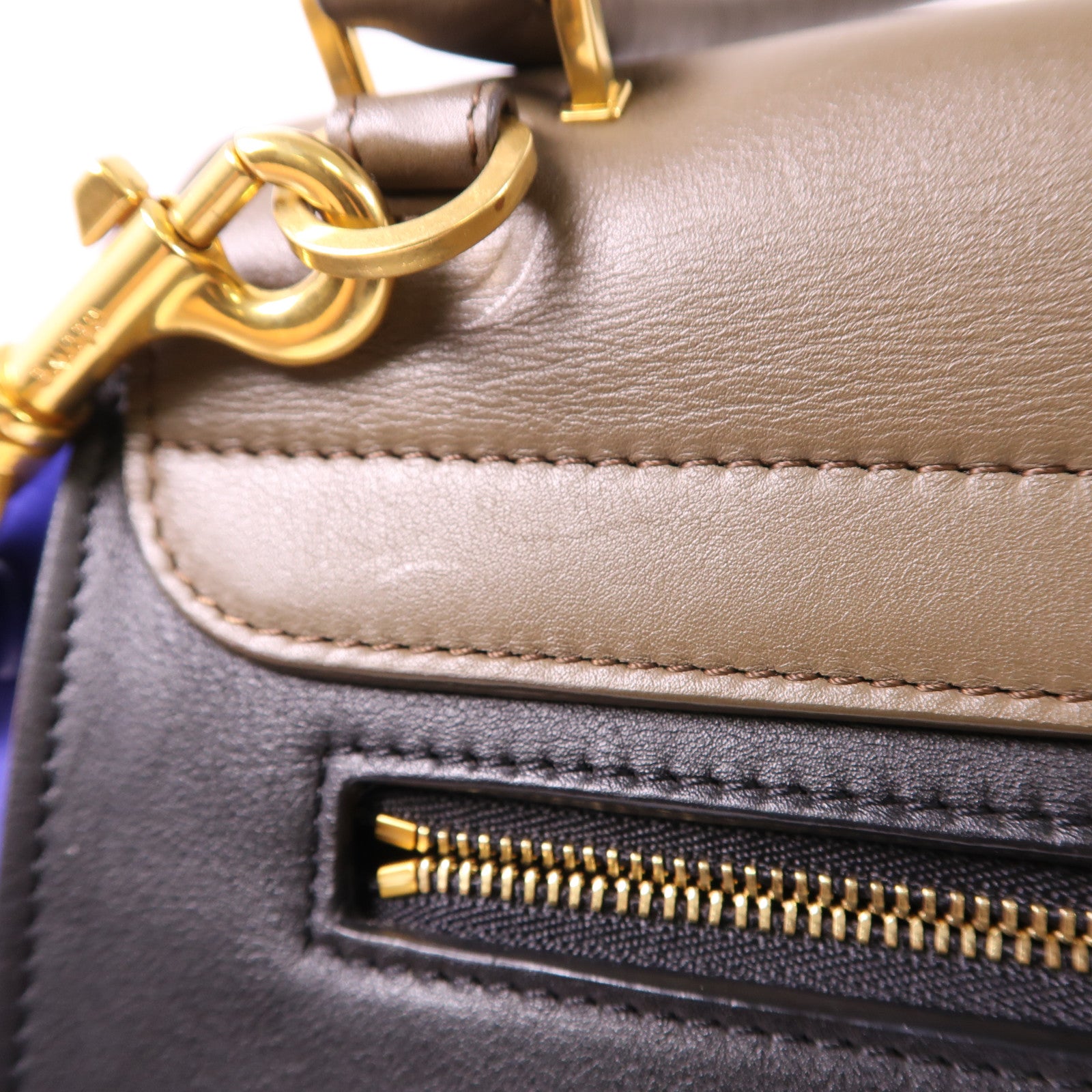 CELINE 牛皮皮革Trapeze金扣手挽肩背兩用袋