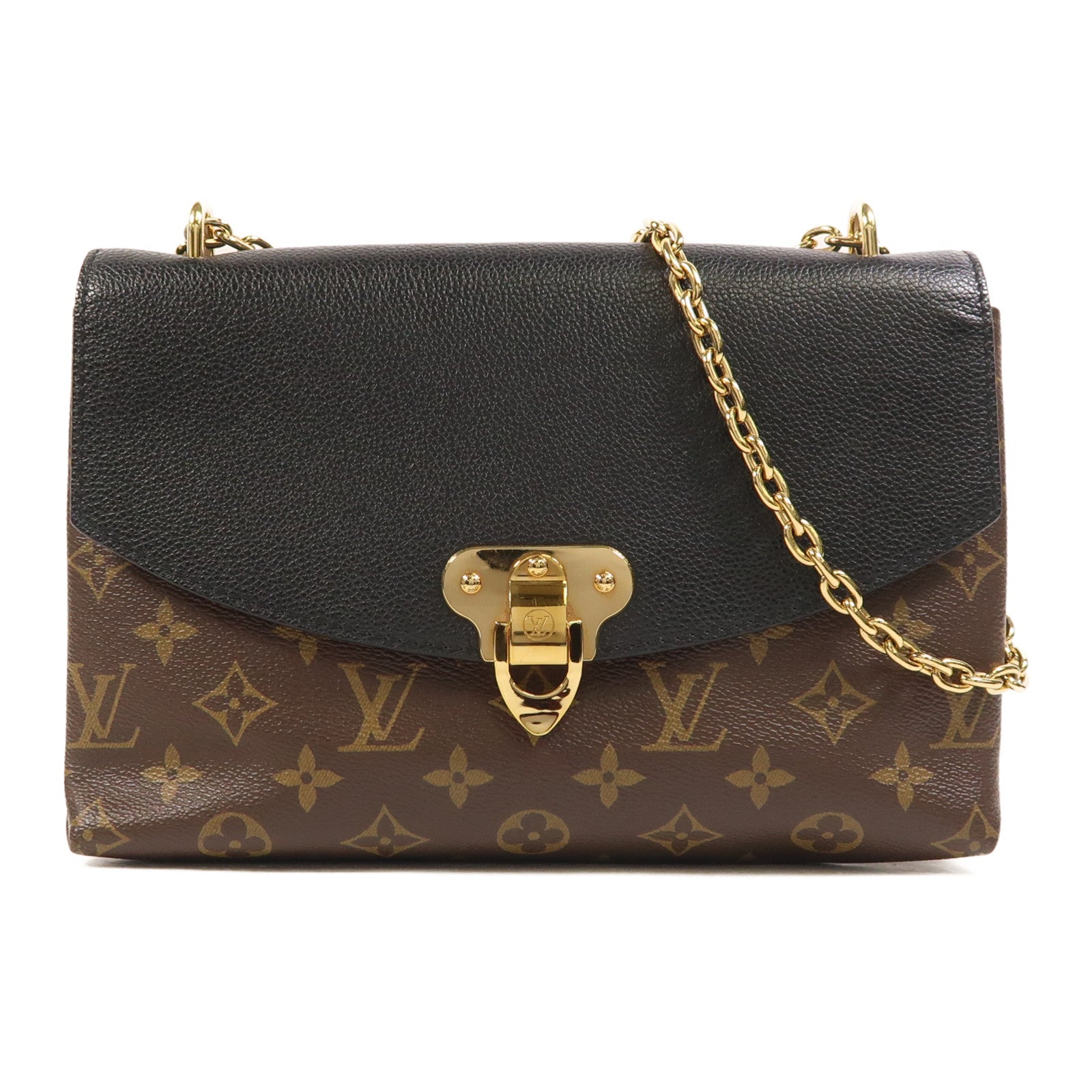 LOUIS VUITTON Monogram Saint Placide金扣鏈帶肩背袋