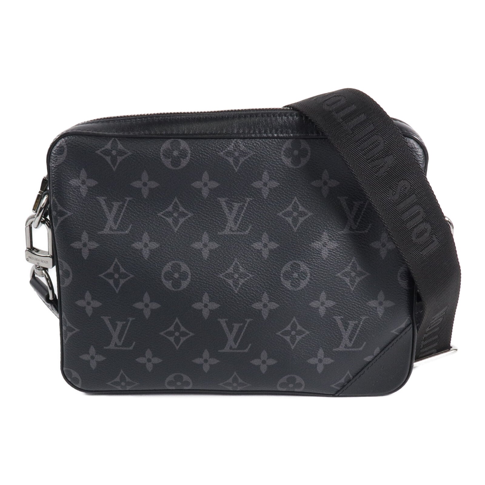 LOUIS VUITTON Monogram Eclipse/Reverse Trio Messenger肩背袋