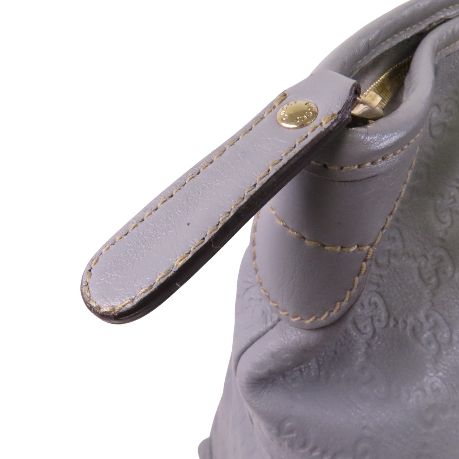GUCCI 牛皮皮革Tote Bag金扣肩背袋