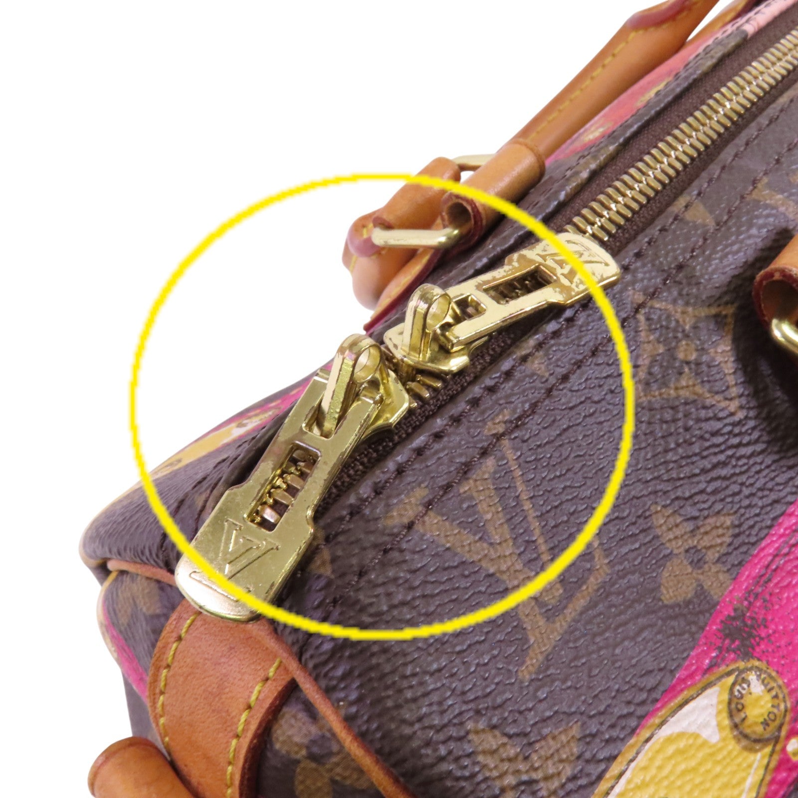 LOUIS VUITTON Monogram Speedy Bandouliere 30 Summer Trunk金扣手挽肩背兩用袋