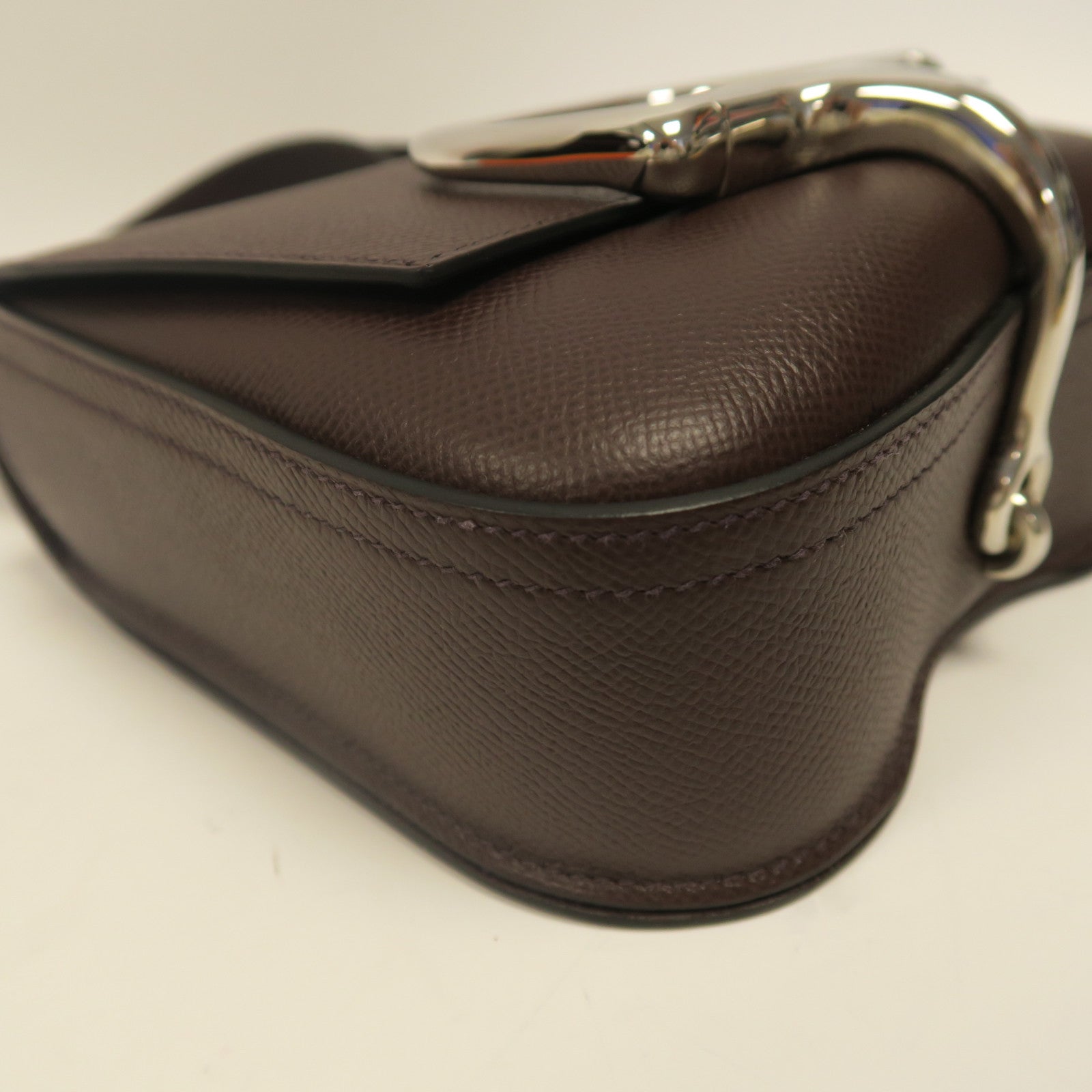 HERMES 【激減優惠】Epsom皮革Mini Cavalleria金扣肩背袋紅色