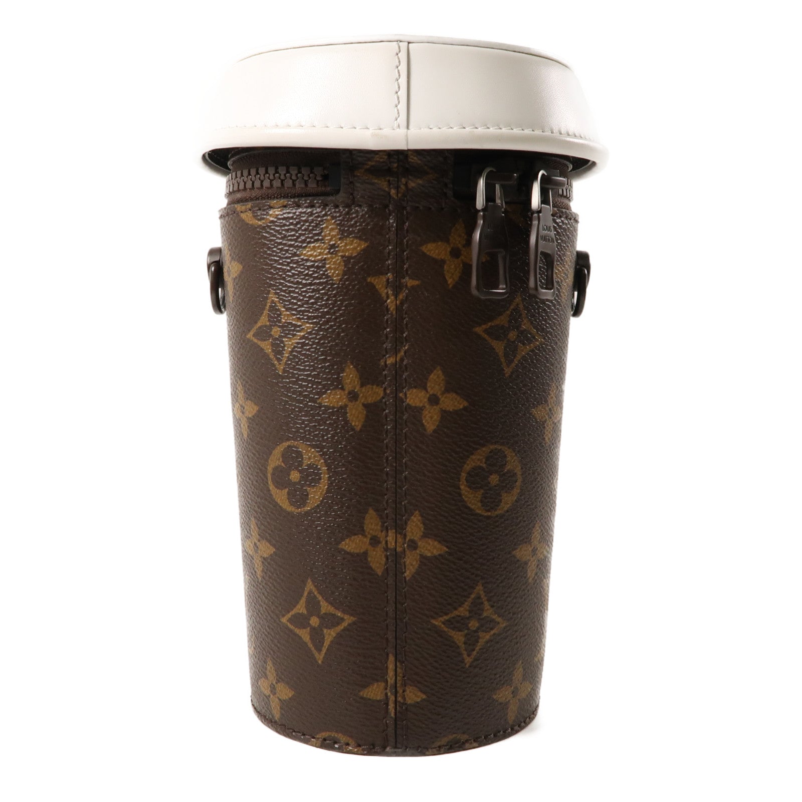 LOUIS VUITTON Monogram Coffee Cup肩背袋棕色