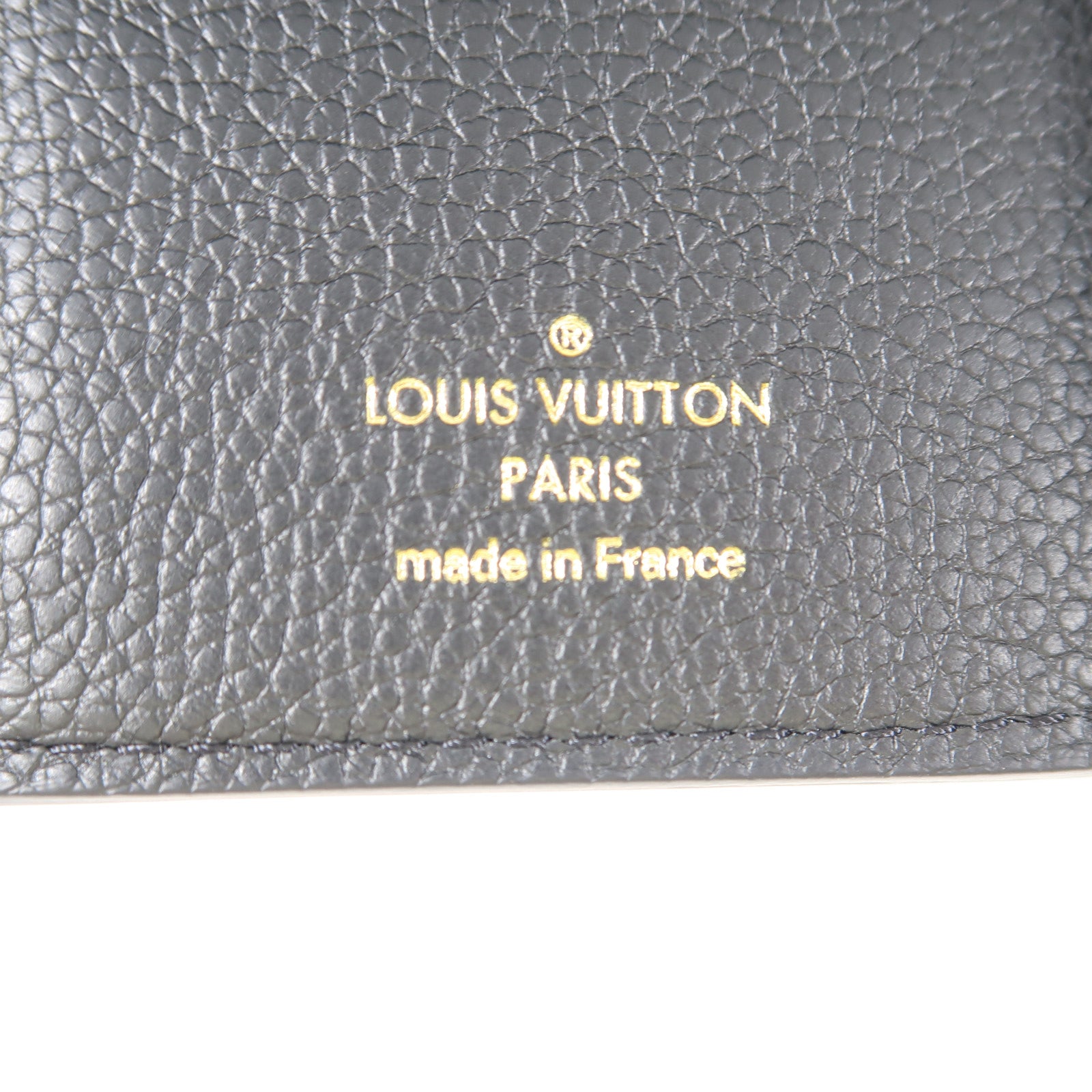 LOUIS VUITTON Monogram Empreinte Victorine Wallet金扣三摺錢包黑色