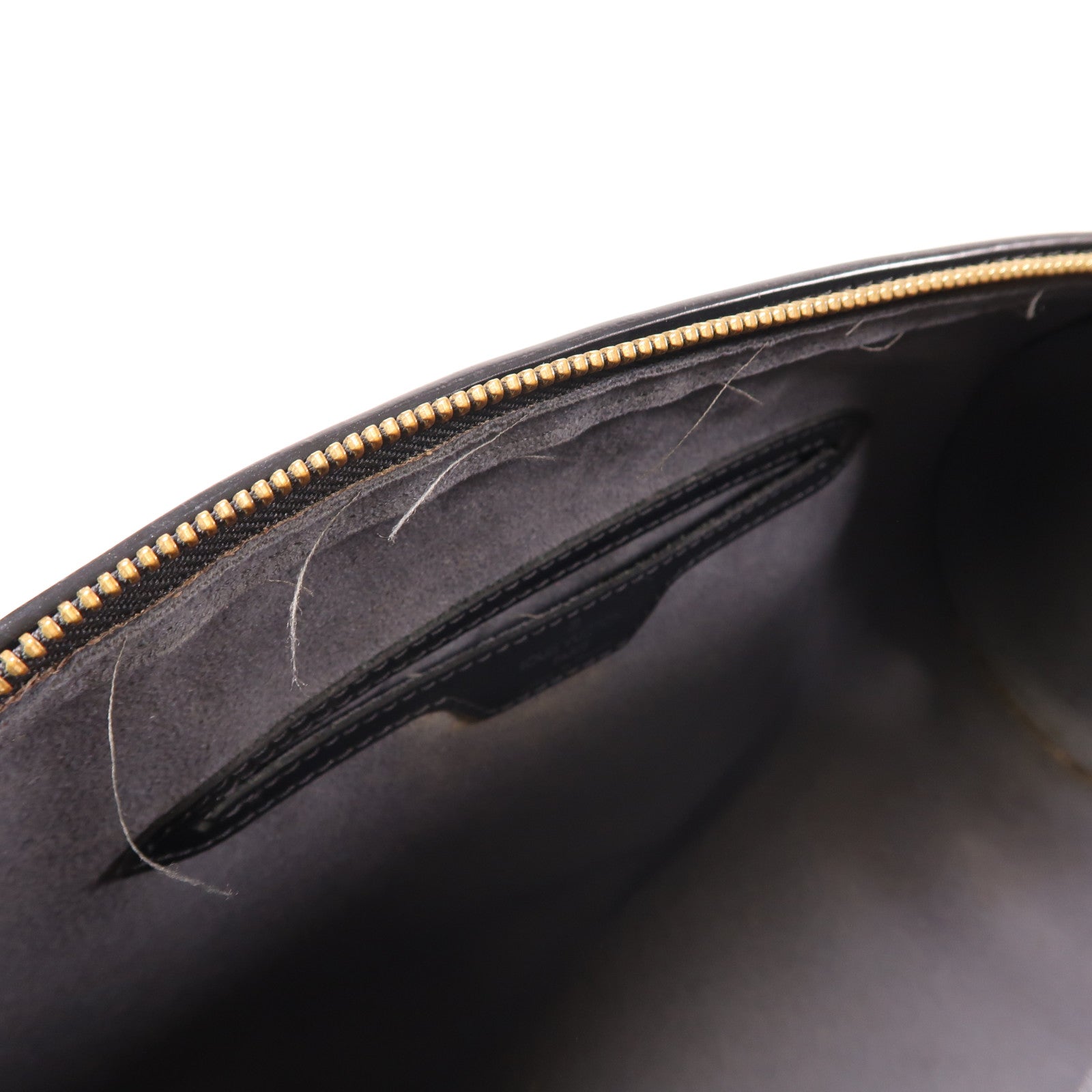 LOUIS VUITTON Epi Soufflot金扣肩背袋黑色