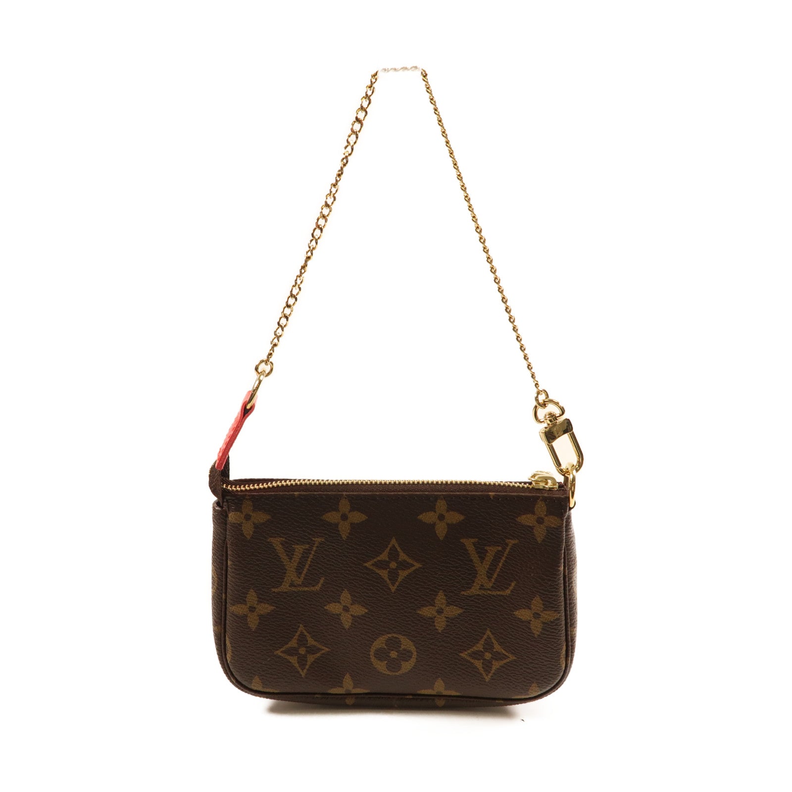 LOUIS VUITTON Monogram Mini Pochette Accessoires金扣手挽袋