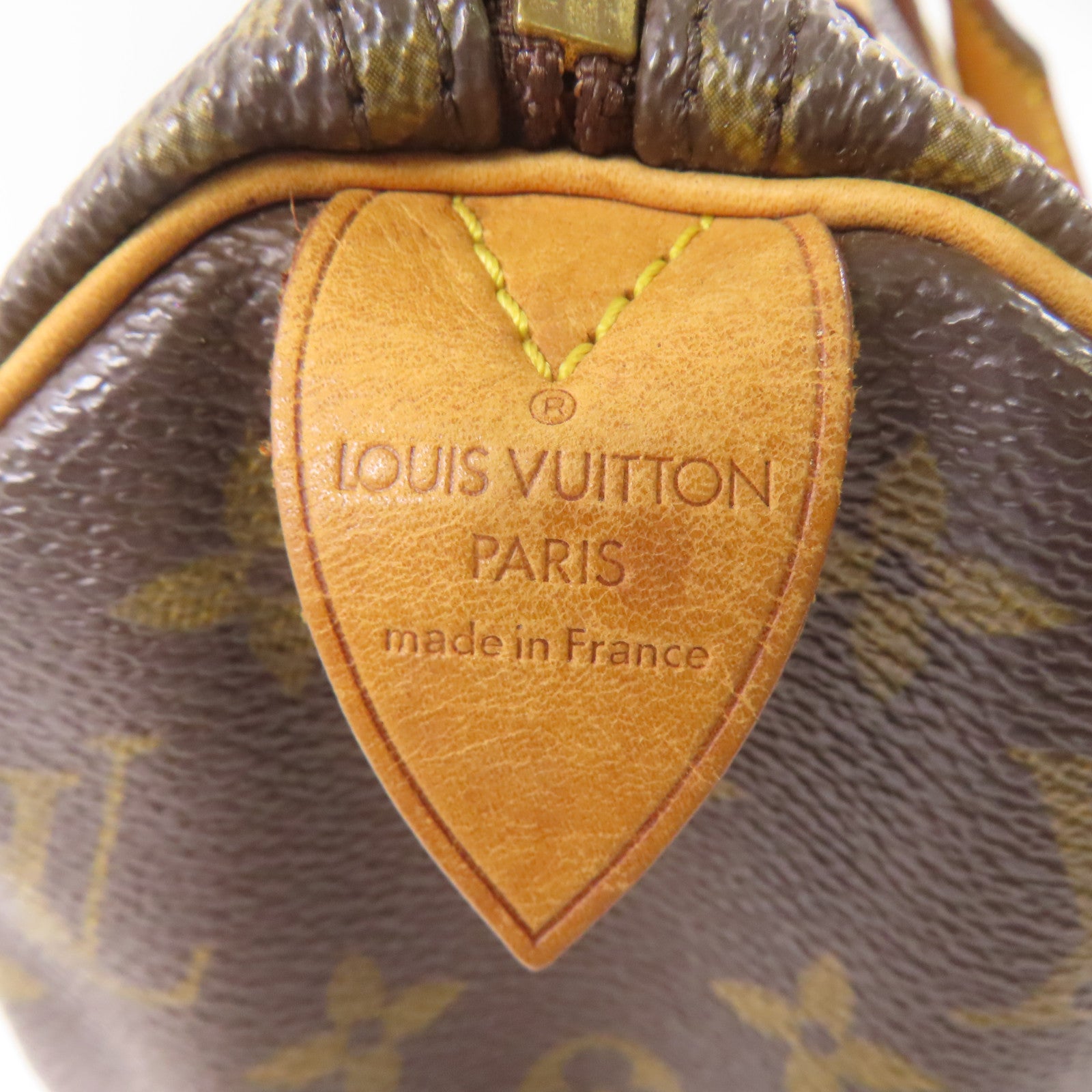 LOUIS VUITTON Monogram Speedy 25金扣手挽袋棕色