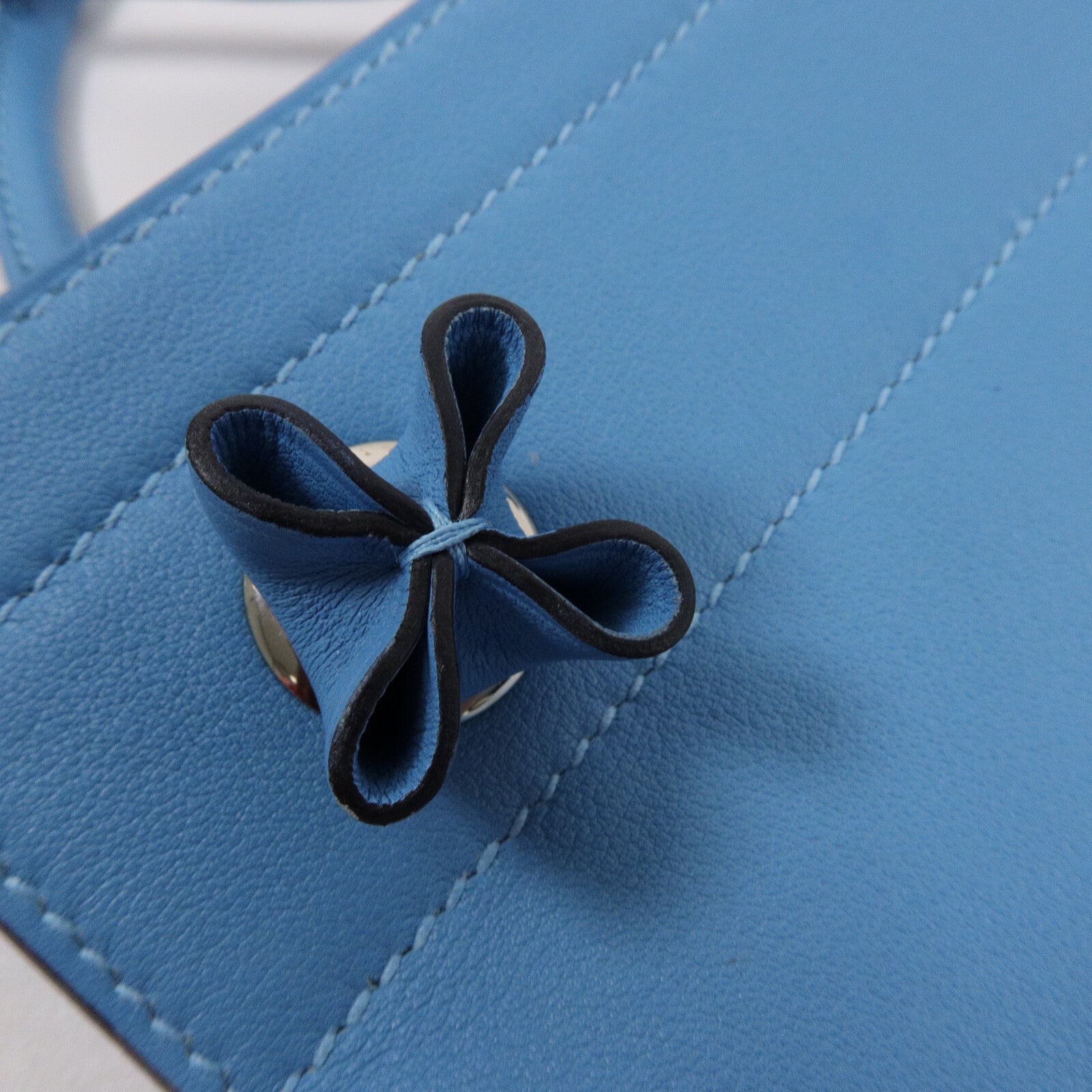 HERMES Swift皮革Aline Mini肩背袋Bleu Du Nord