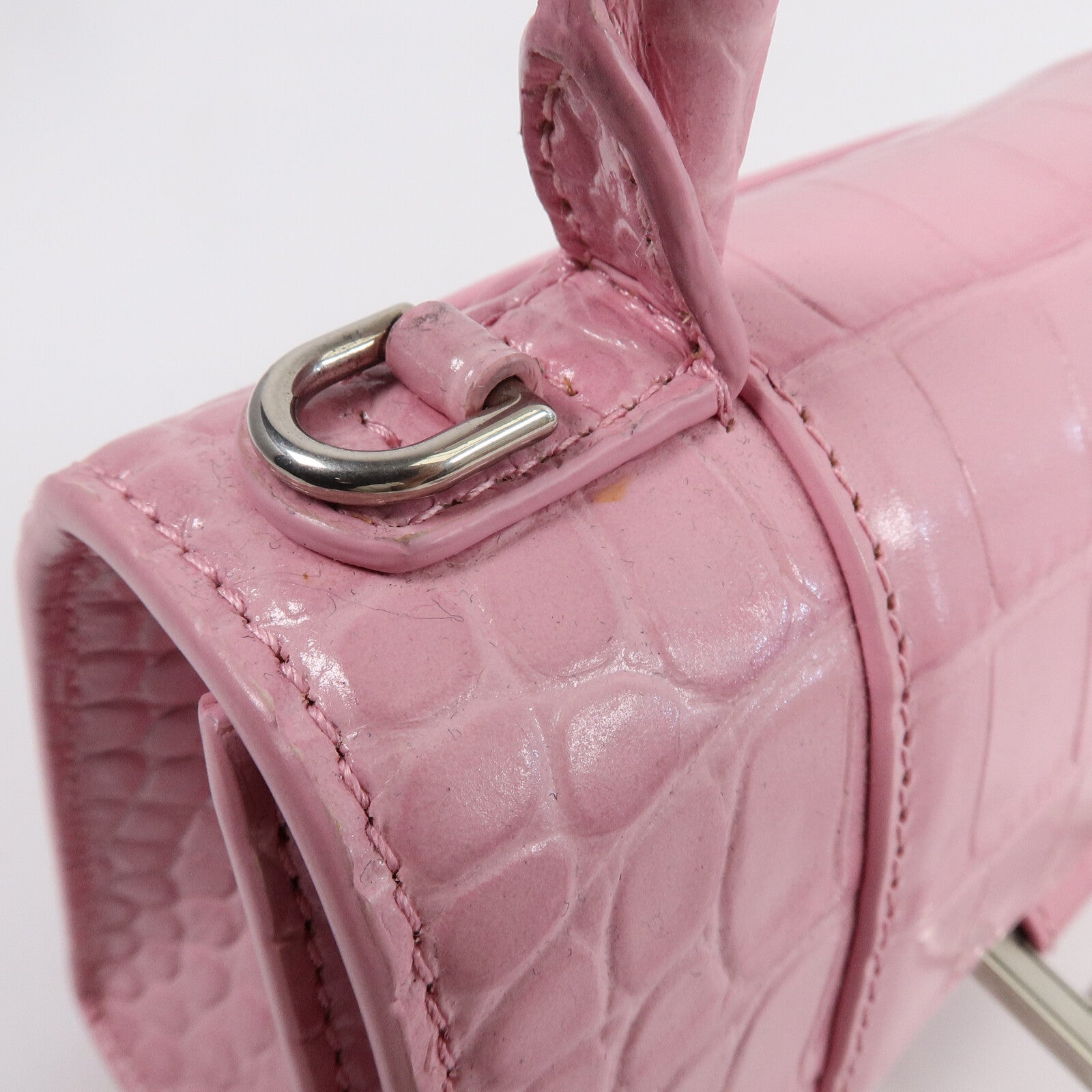 BALENCIAGA 牛皮皮革Hourglass XS Handbag手挽肩背兩用袋