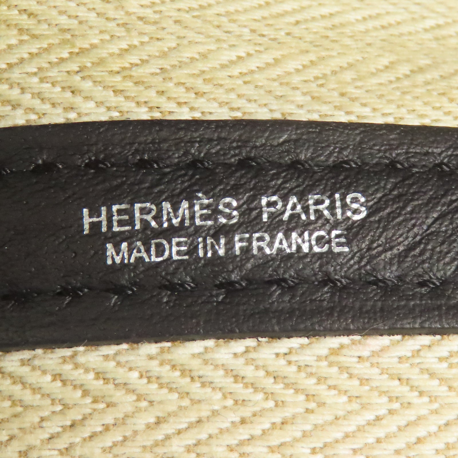 HERMES Negonda皮革GardenParty PM銀扣手挽袋Black
