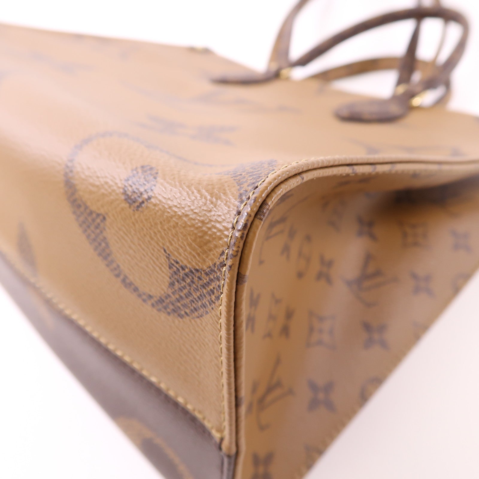 LOUIS VUITTON Monogram Giant On The Go MM金扣手挽肩背兩用袋