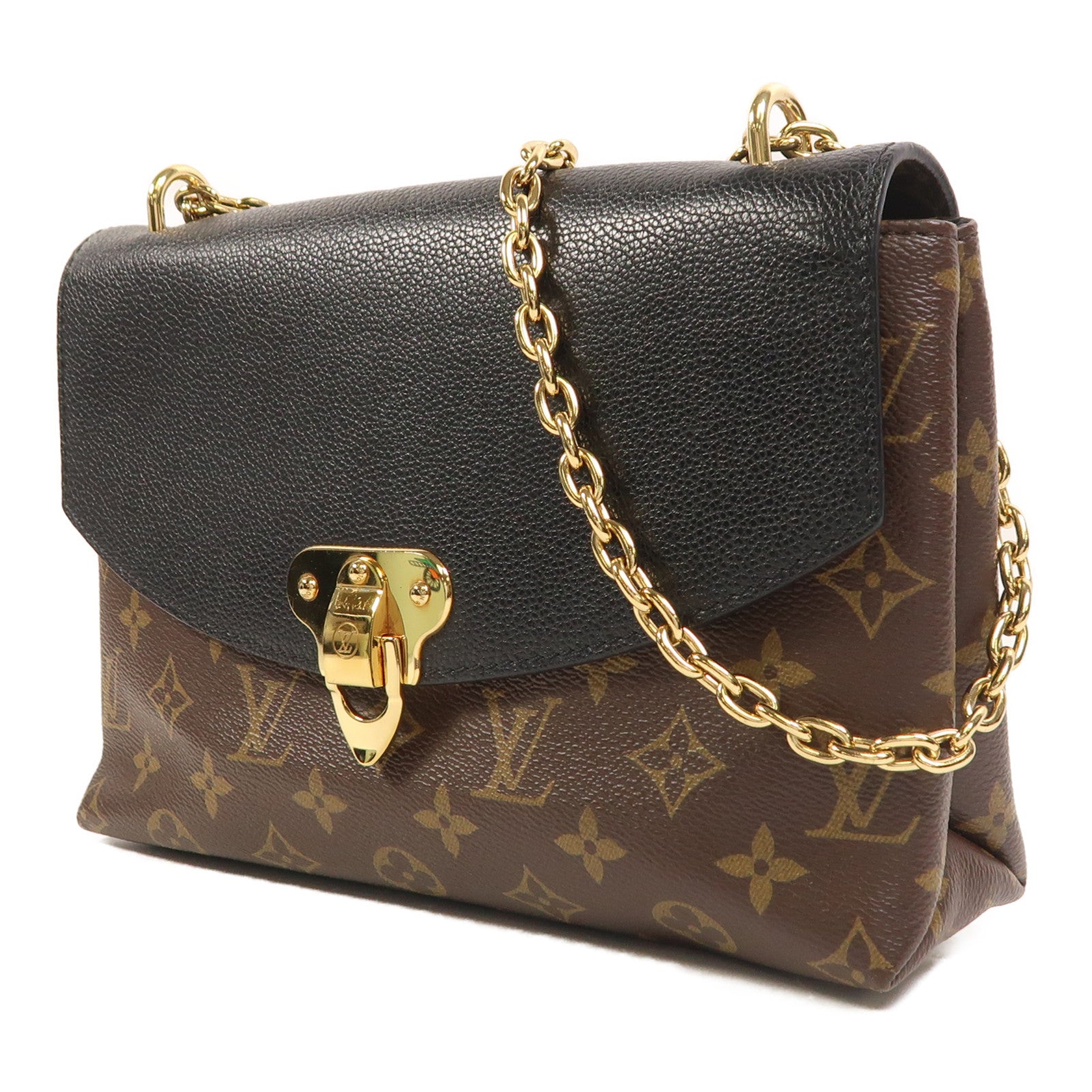 LOUIS VUITTON Monogram Saint Placide金扣鏈帶肩背袋