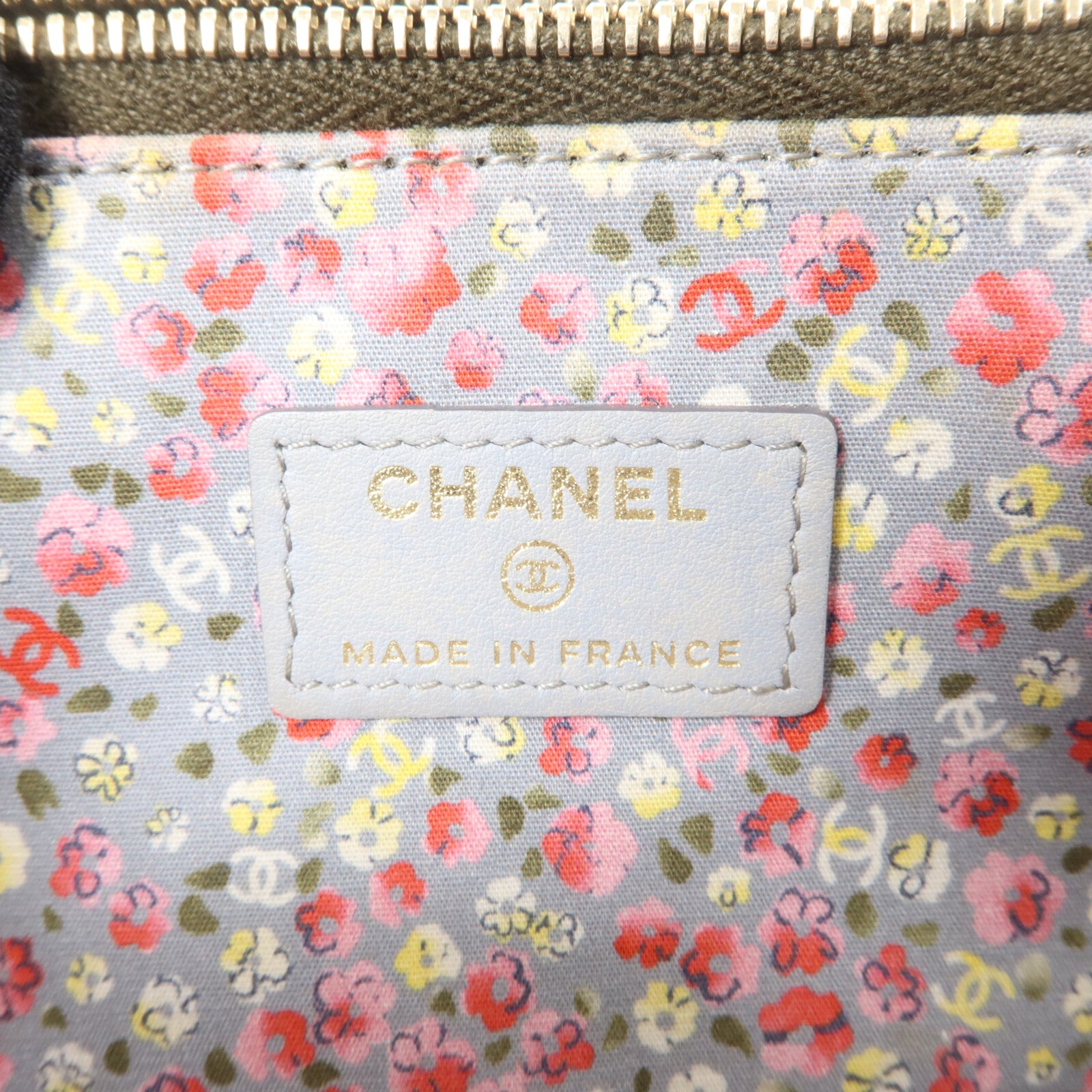 CHANEL 帆布Chain Shoulder鏈帶肩背袋