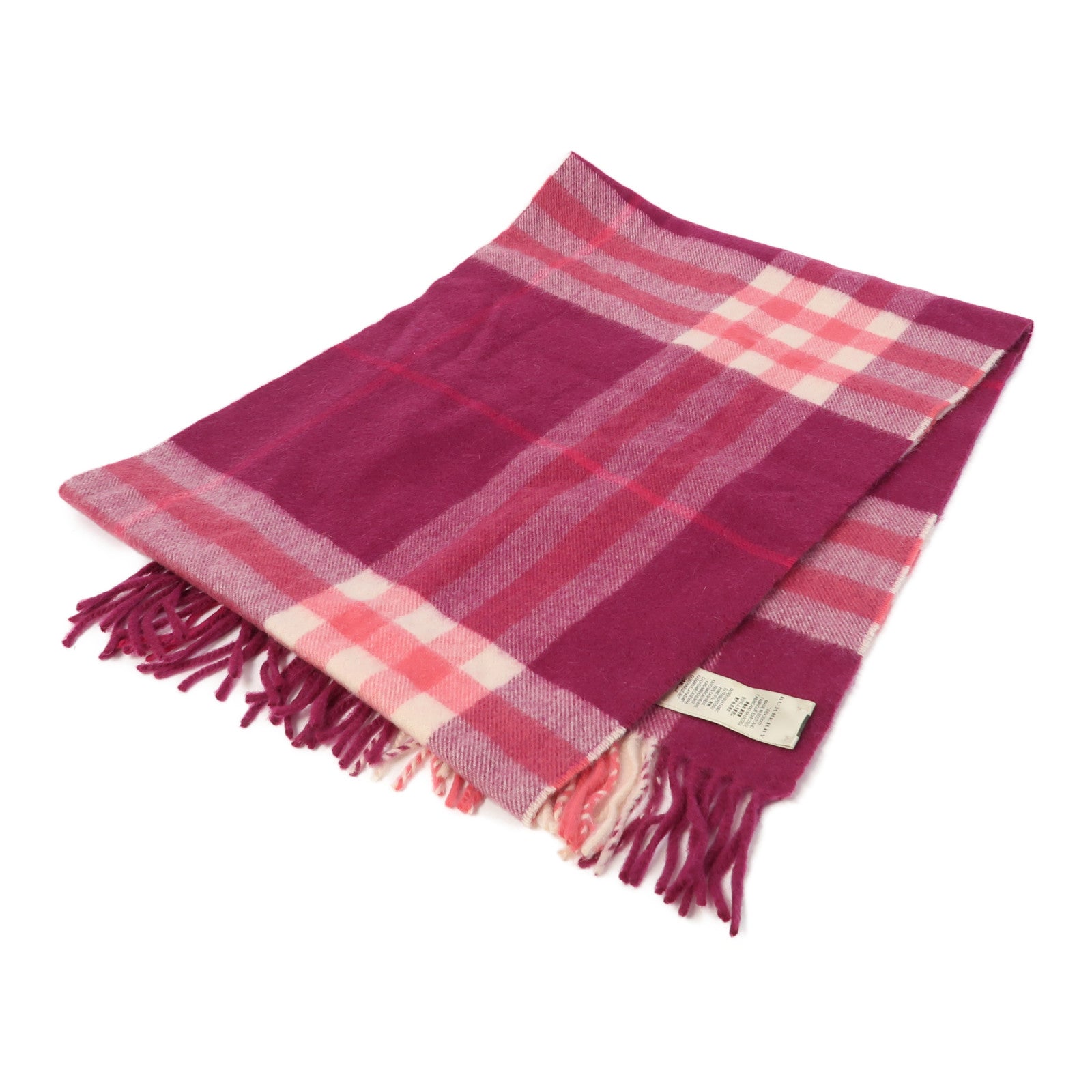 BURBERRY CashmereMuffler圍巾粉紅色