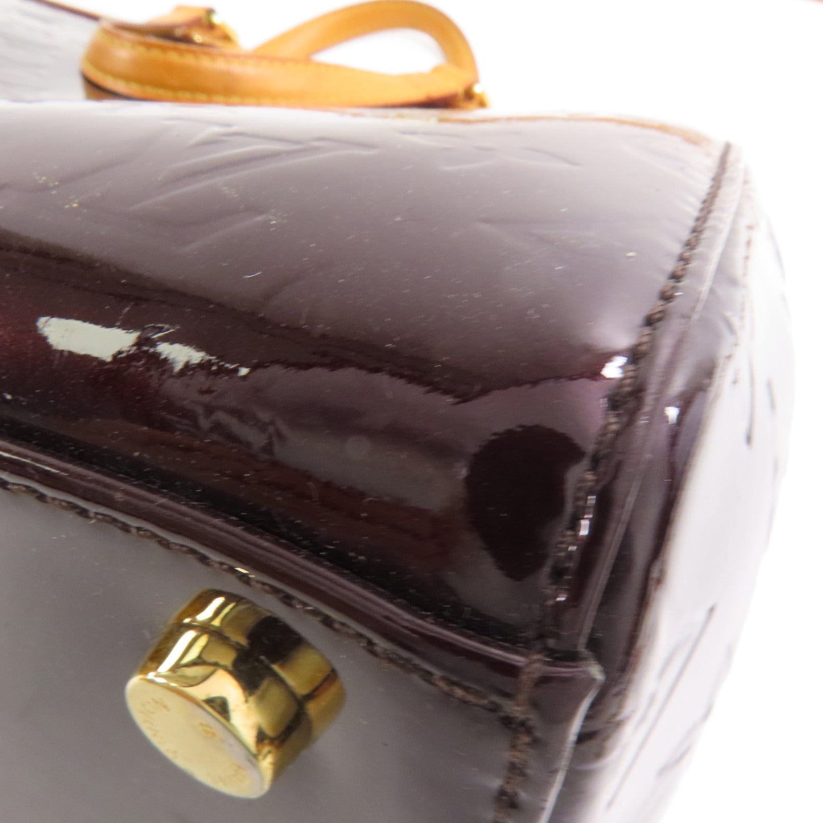 LOUIS VUITTON Vernis Brea MM金扣手挽肩背兩用袋