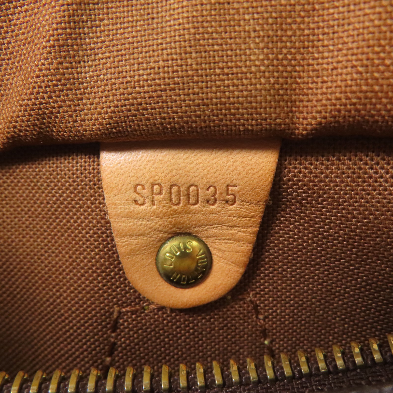 LOUIS VUITTON Monogram Speedy 25金扣手挽袋棕色
