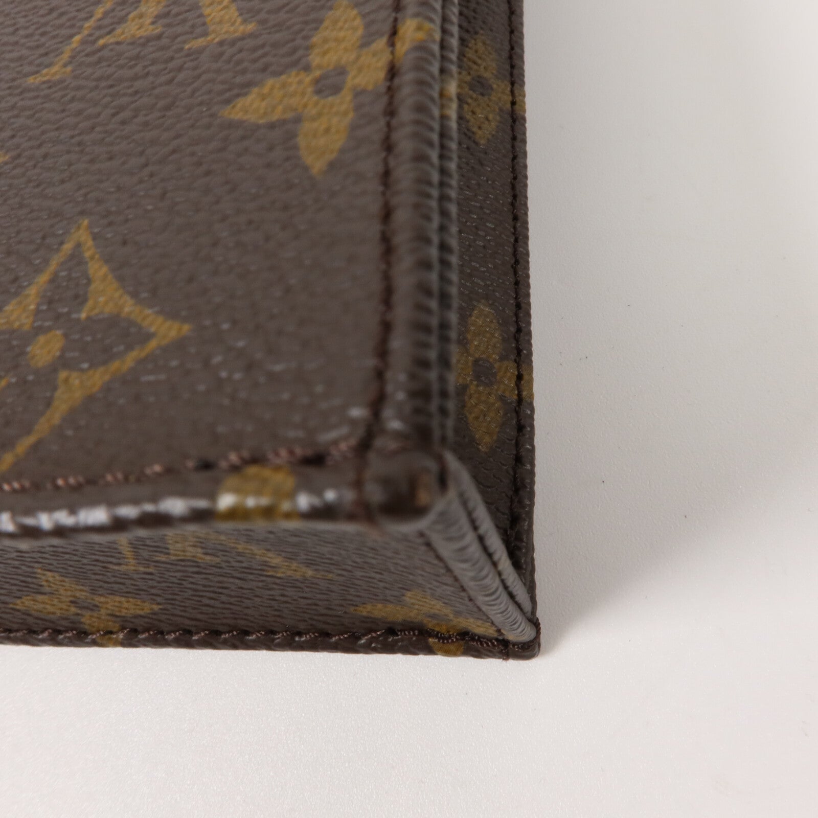 LOUIS VUITTON Monogram Petit Sac Plat手挽肩背兩用袋