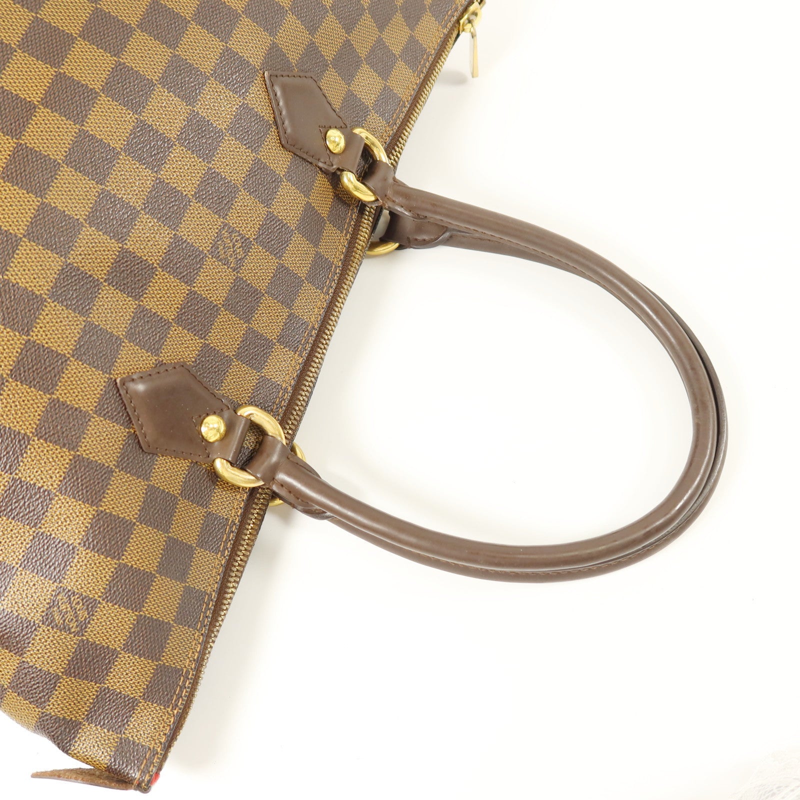 LOUIS VUITTON Damier Saleya MM金扣肩背袋