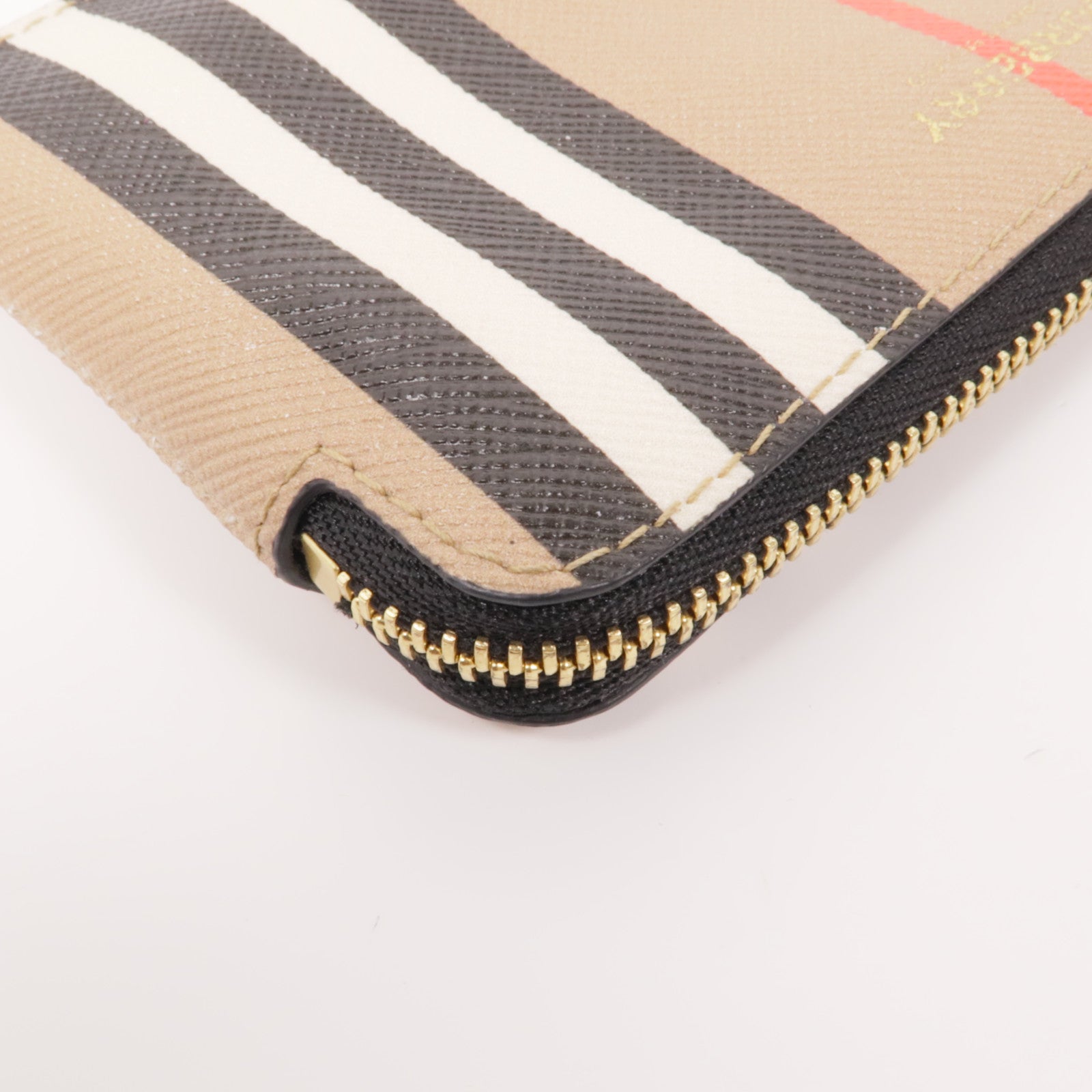 BURBERRY 塗層帆布Key Case金扣鎖匙包
