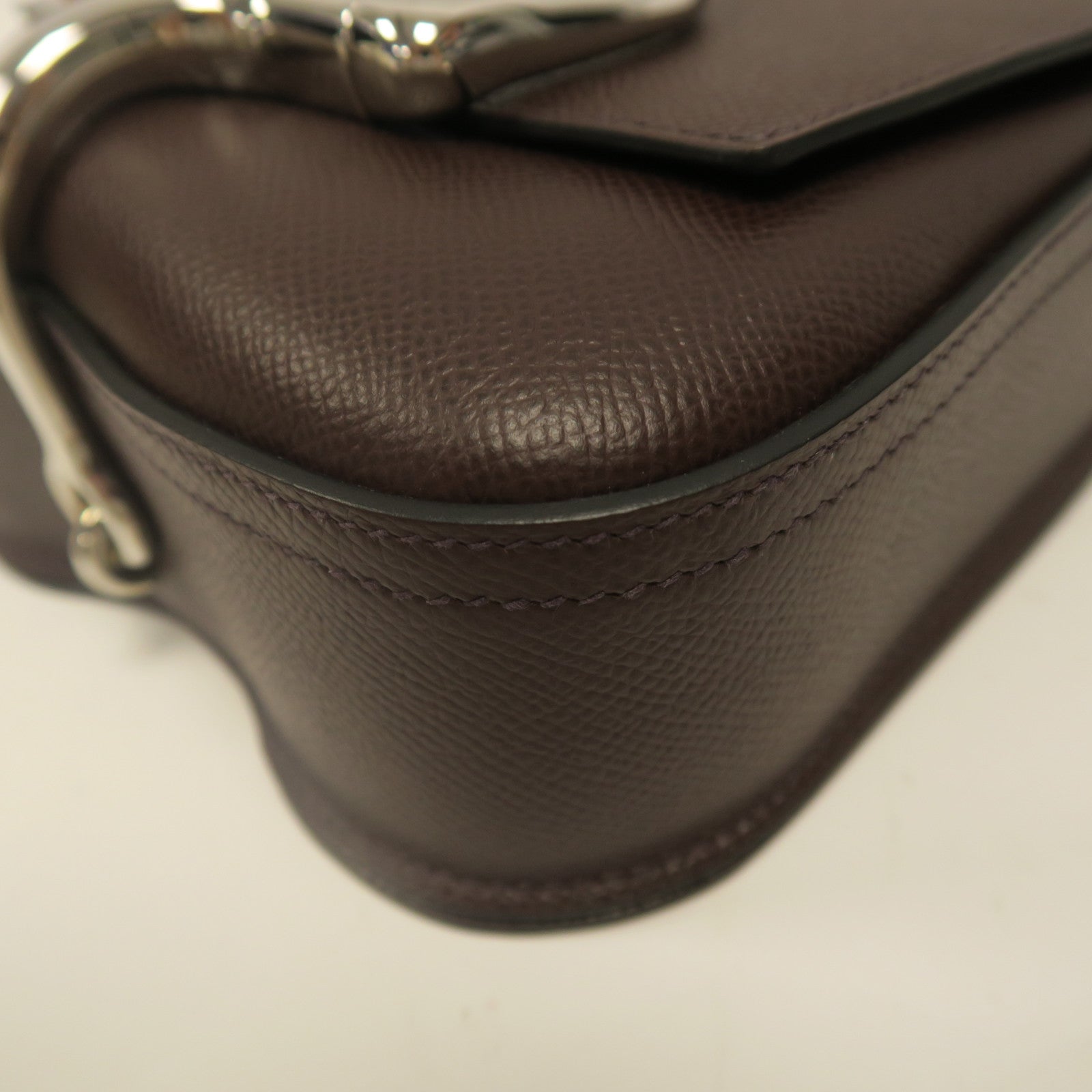 HERMES 【激減優惠】Epsom皮革Mini Cavalleria金扣肩背袋紅色