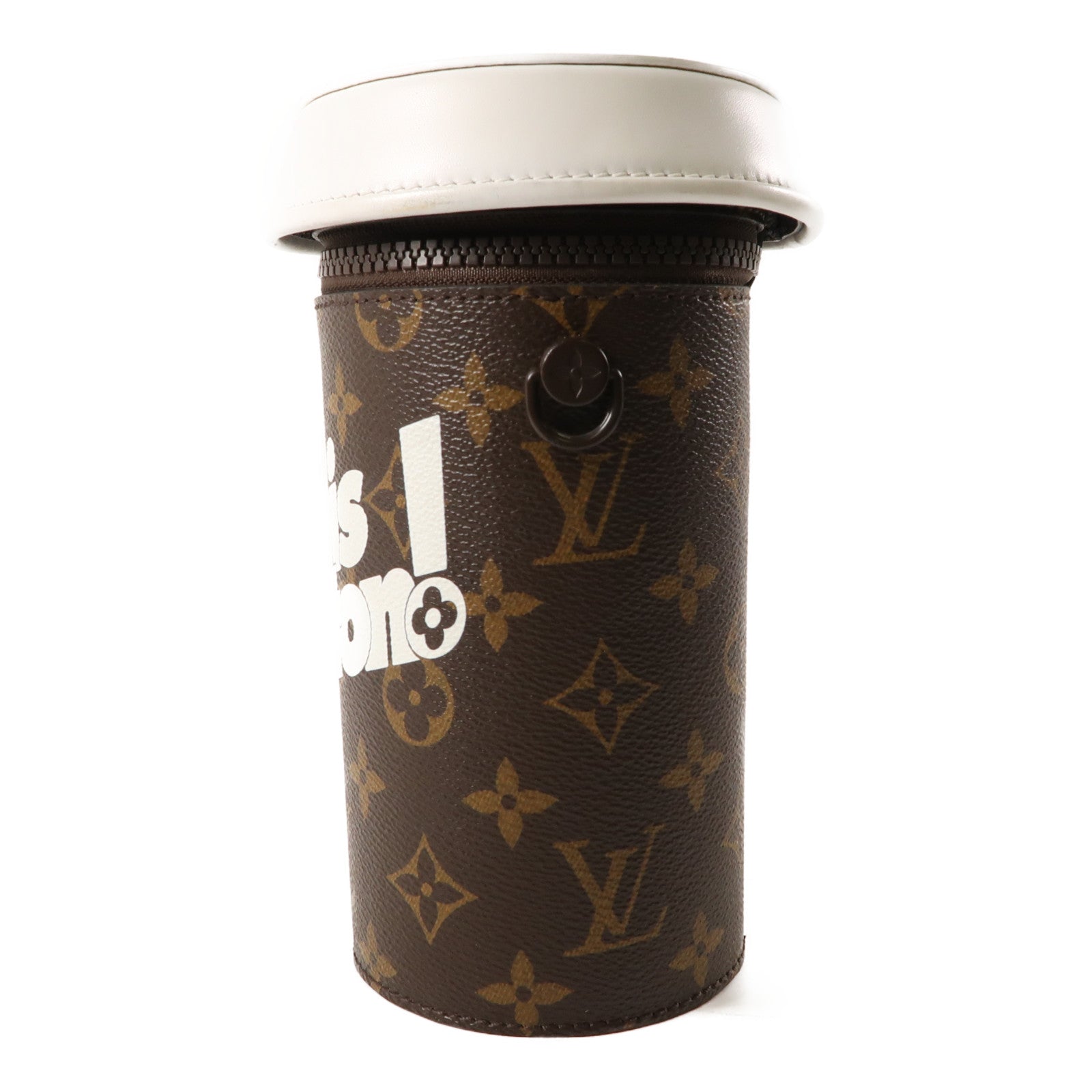 LOUIS VUITTON Monogram Coffee Cup肩背袋棕色
