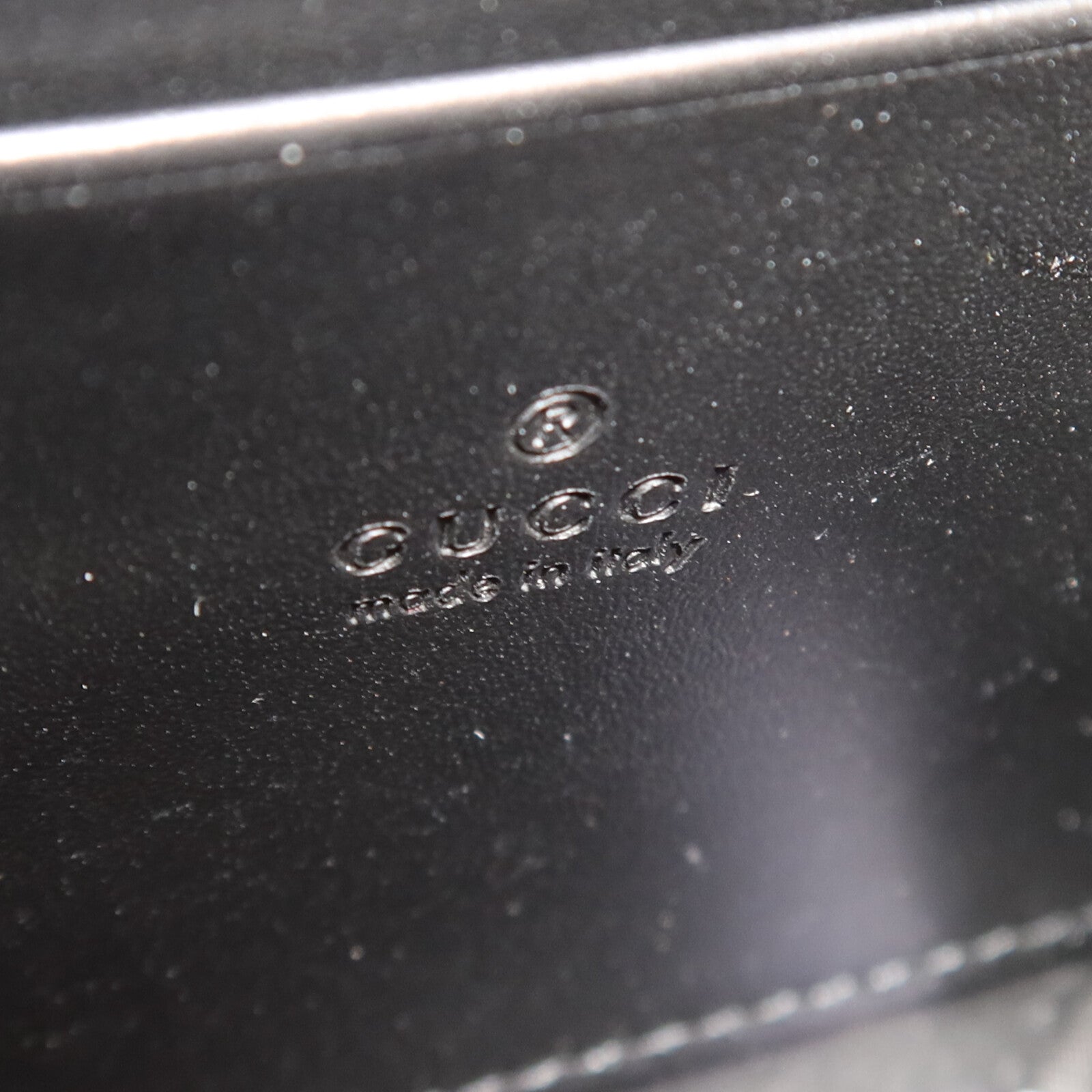 GUCCI 【激減優惠】牛皮皮革GG Chain Wallet金扣鏈帶肩背袋