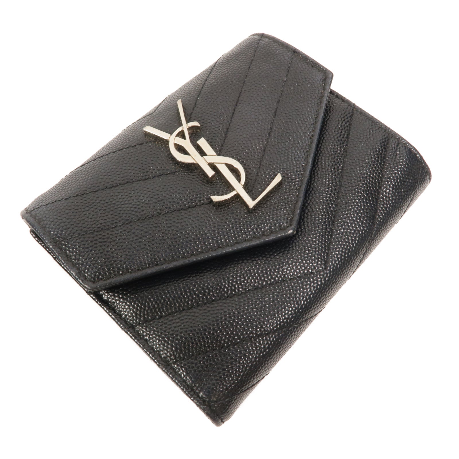 SAINT LAURENT 羊皮皮革Cassandre錢包